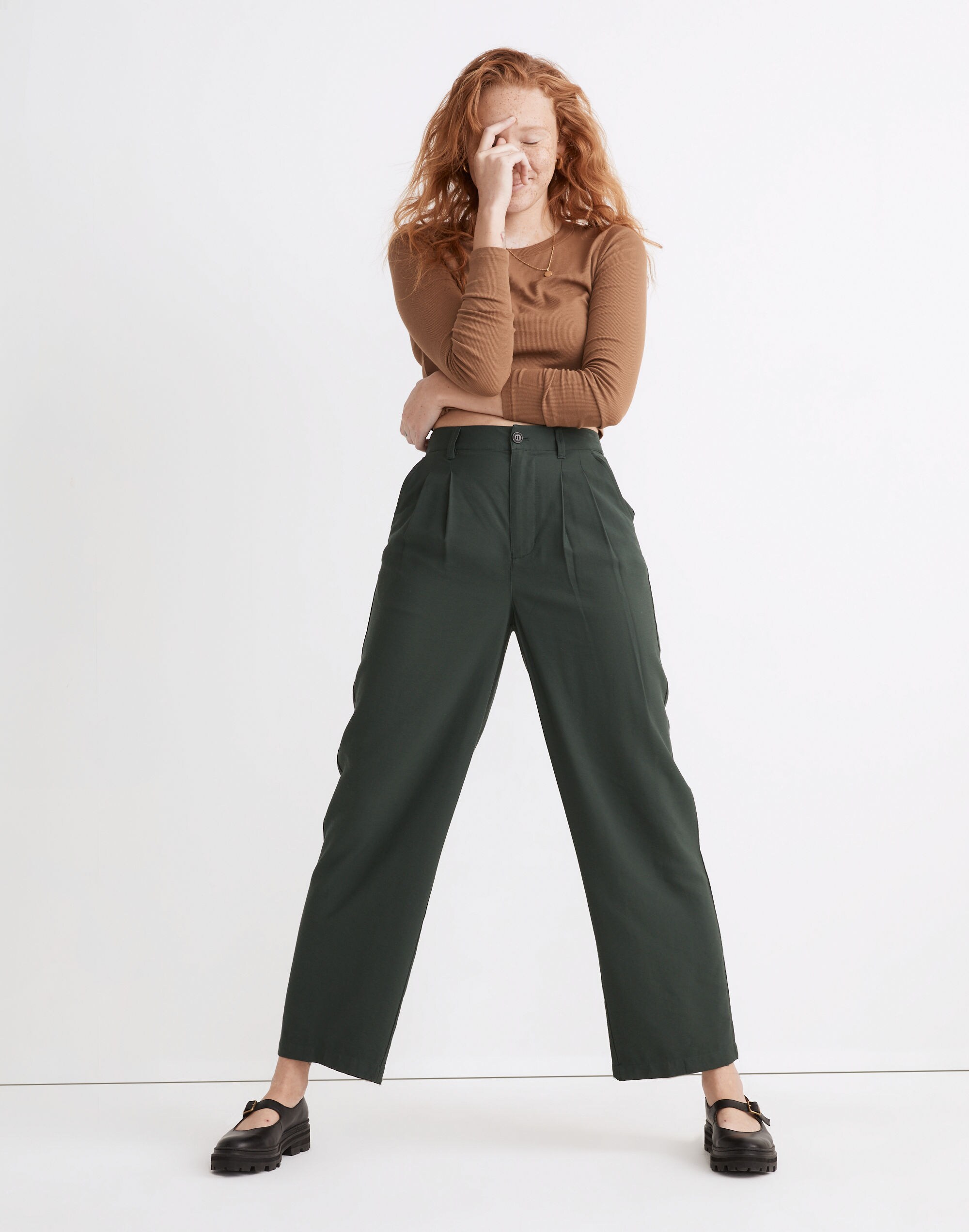 Barroway Wide-Leg Crop Pants