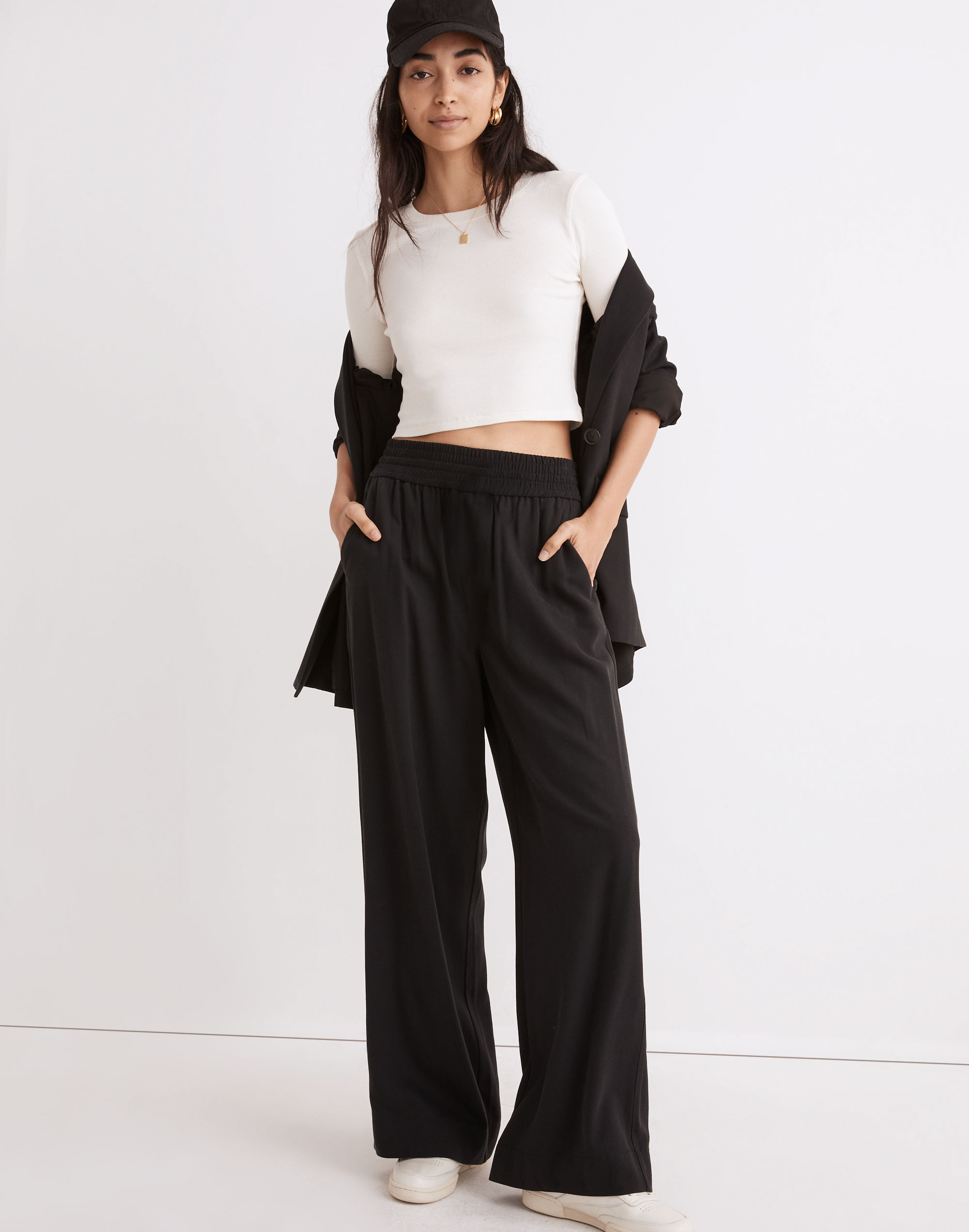 Drapeweave Carley Wide-Leg Pants
