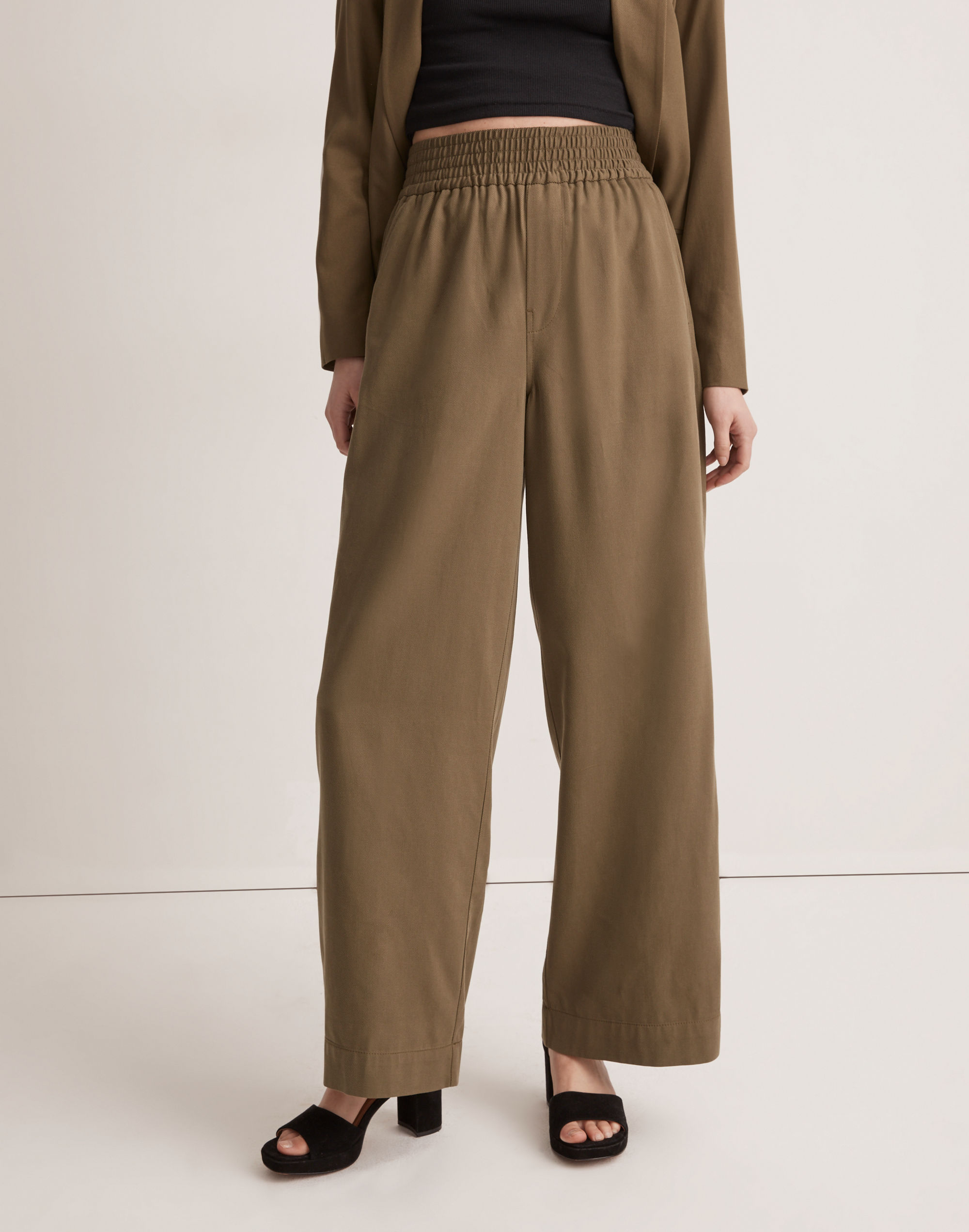 Drapeweave Carley Wide-Leg Pants