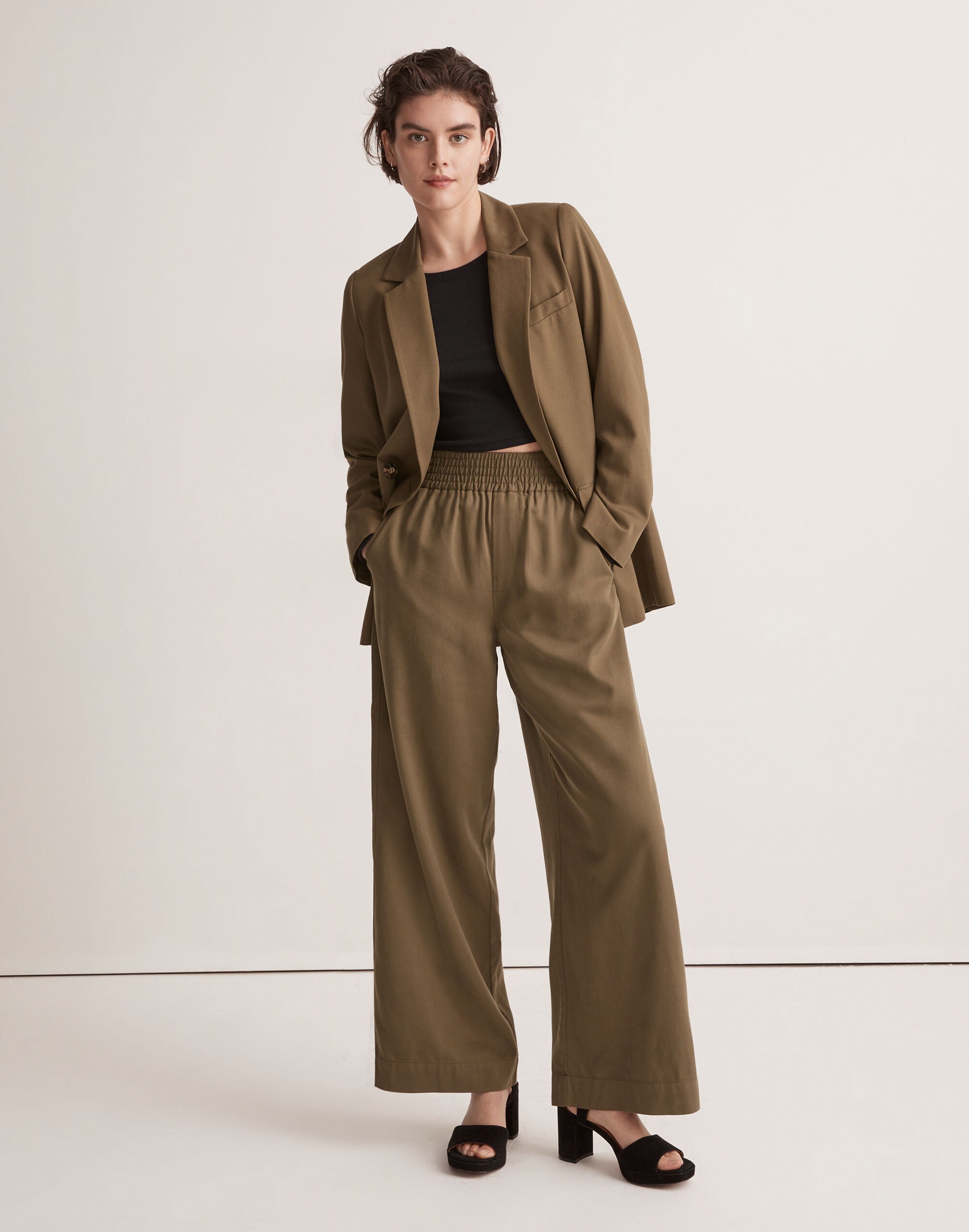 Drapeweave Carley Wide-Leg Pants