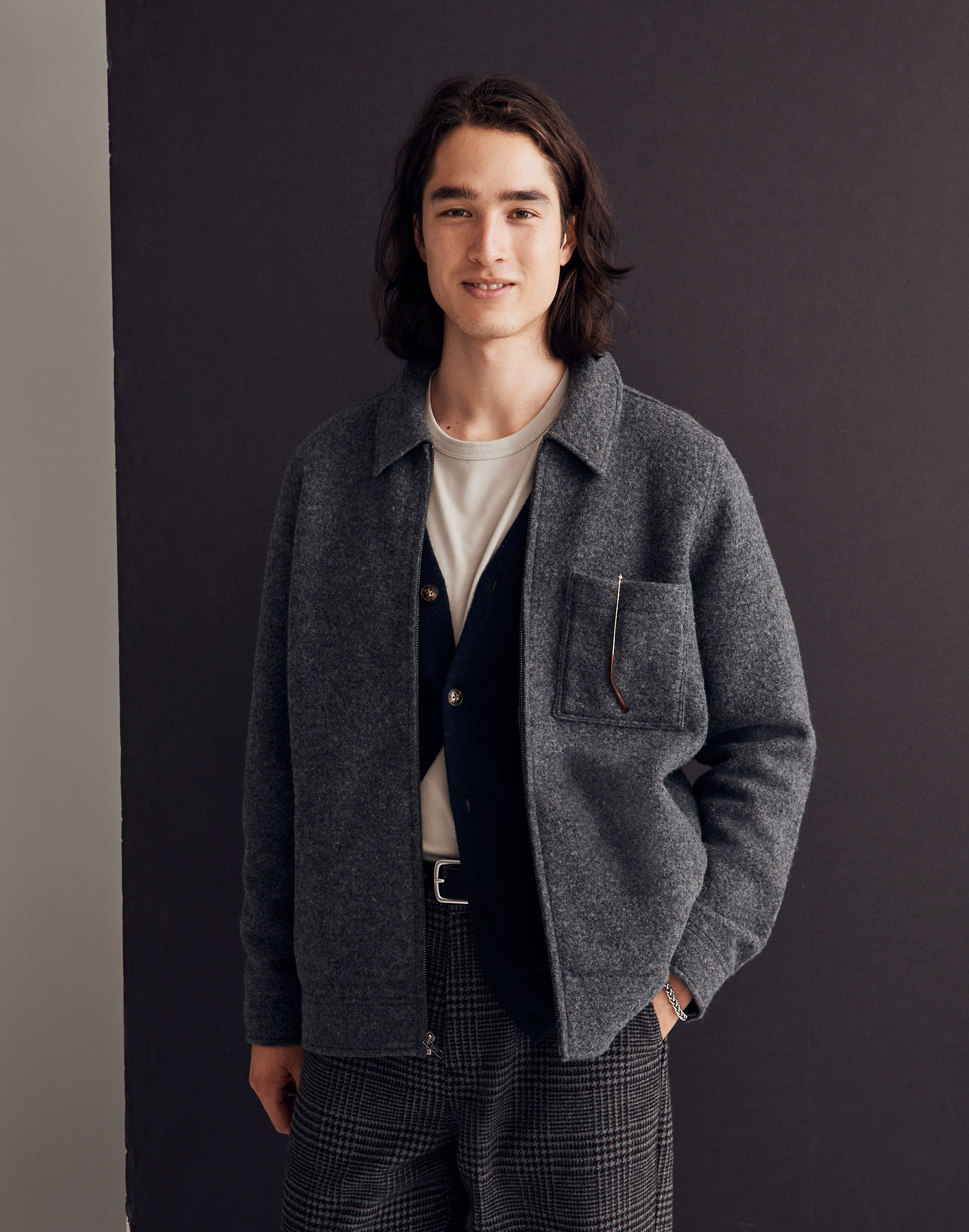 Boiled Wool Chore Jacket