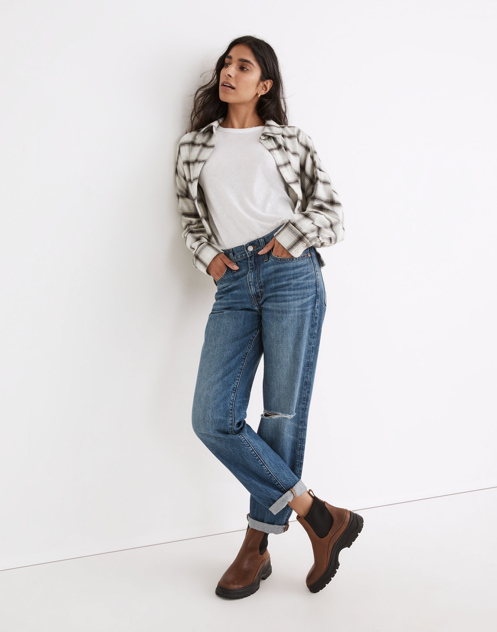 The Slouchy Boyjean in Standen Wash: Slit-Knee Edition