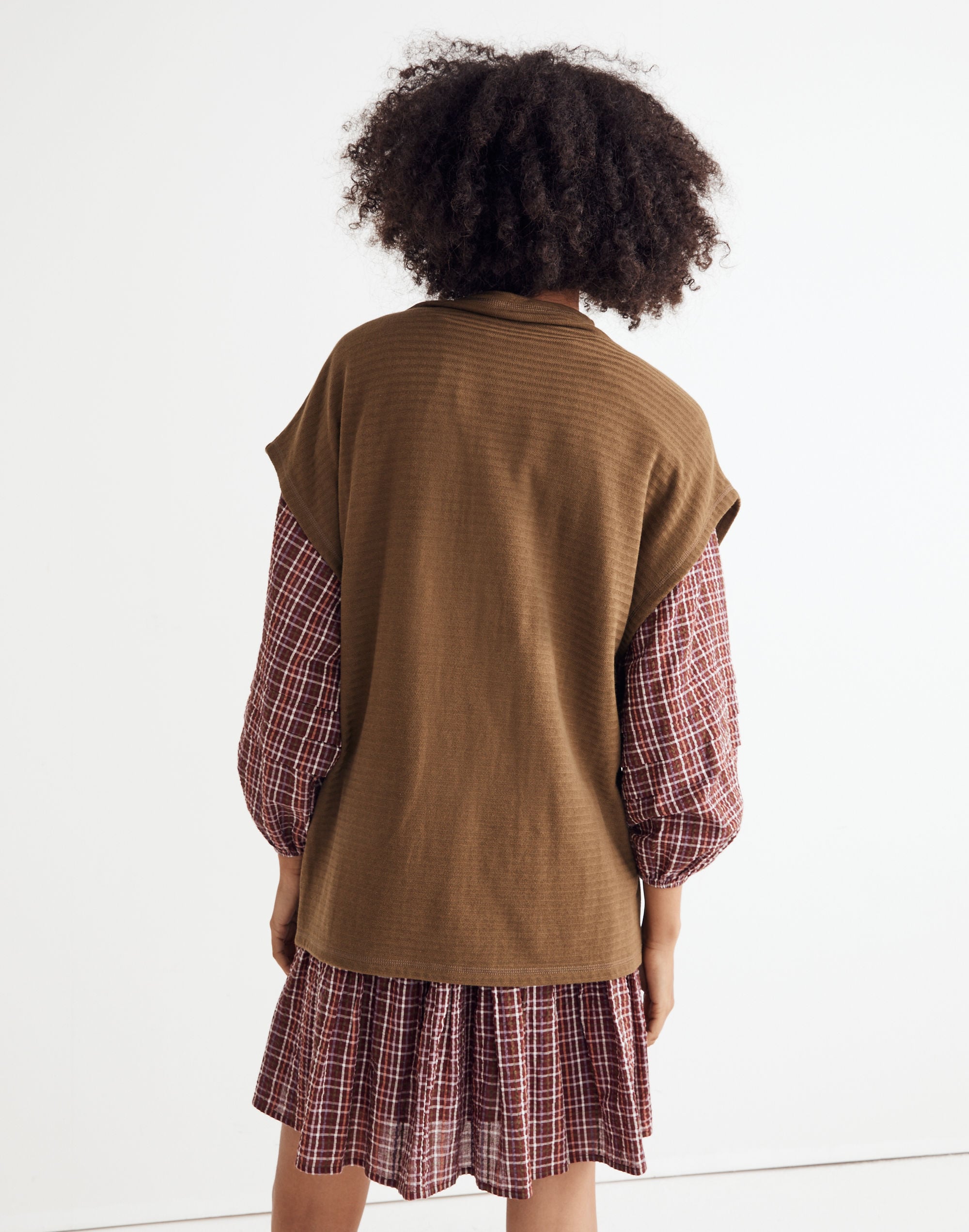 Oversized Funnelneck Tunic Top