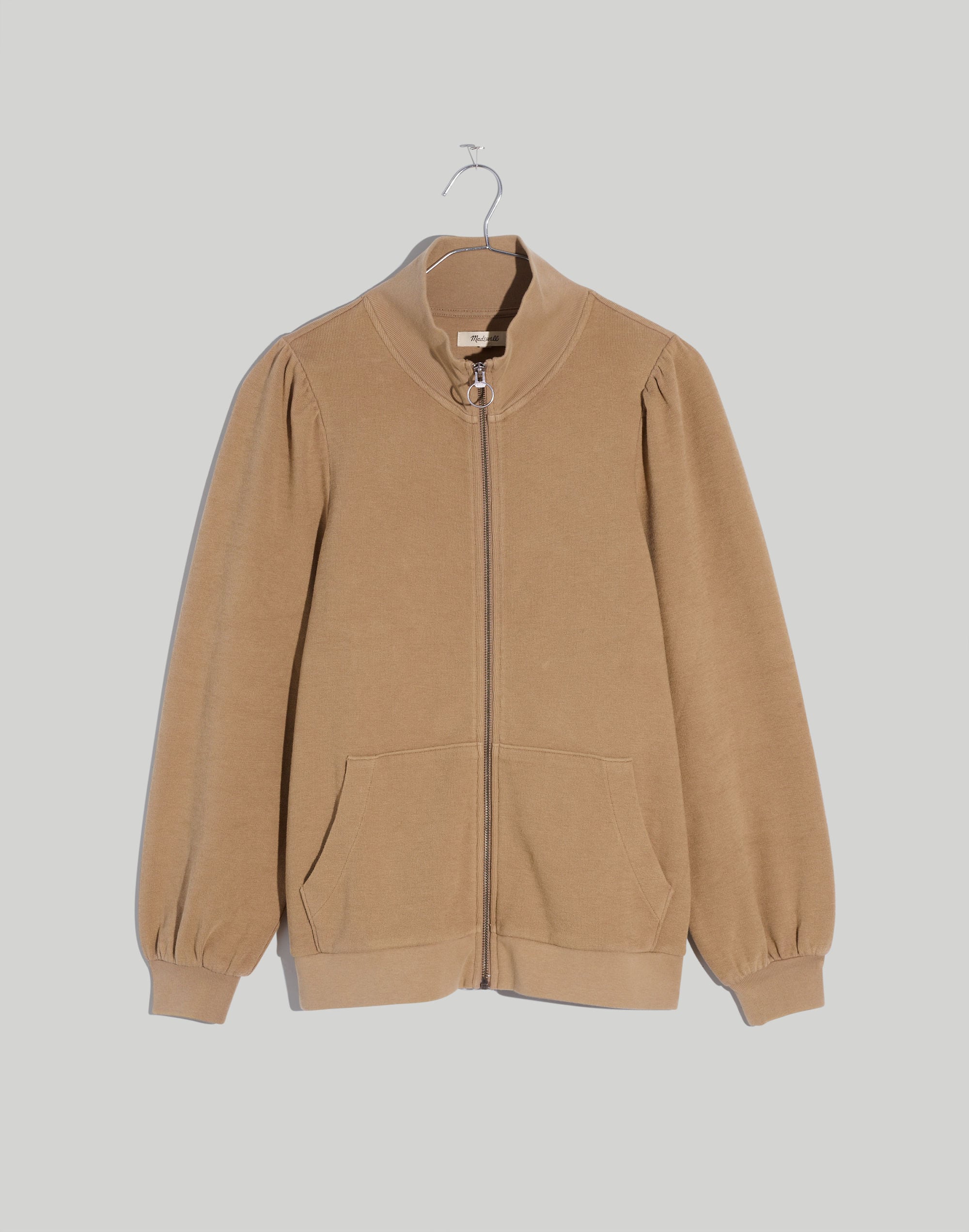 Garment-Dyed Terry Zip-Up Sweatshirt