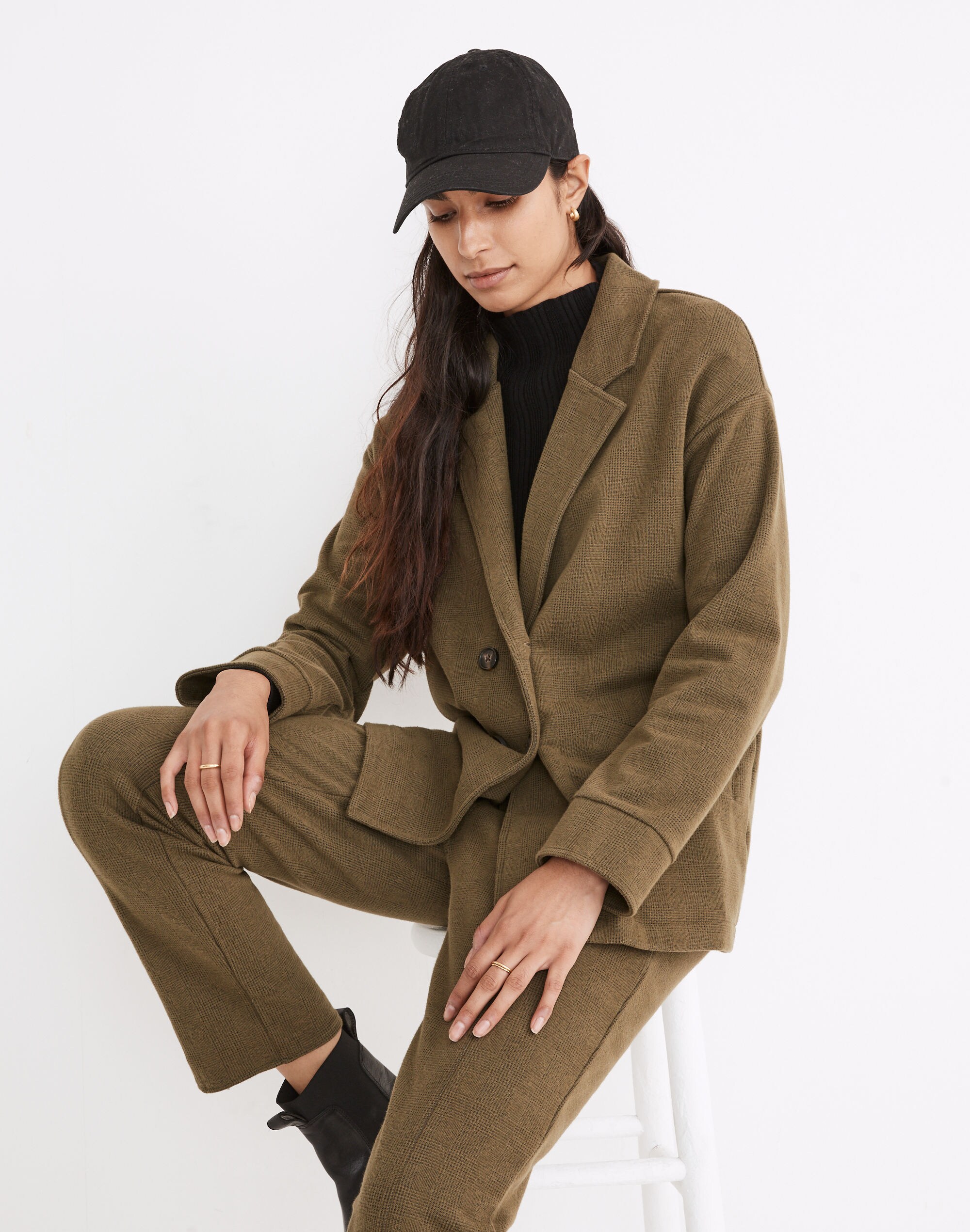 Brushed Redford Blazer in Plaid