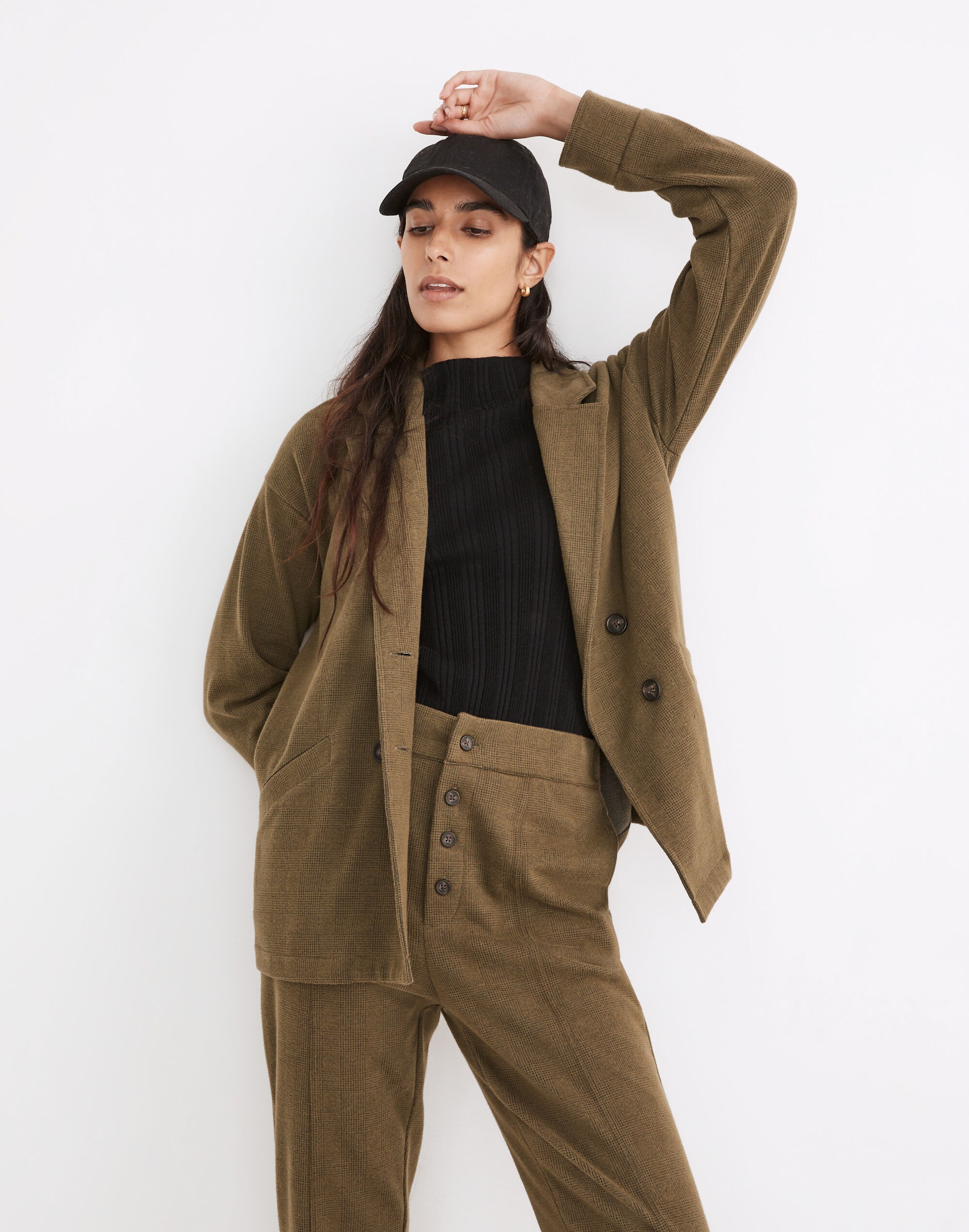 Brushed Redford Blazer in Plaid