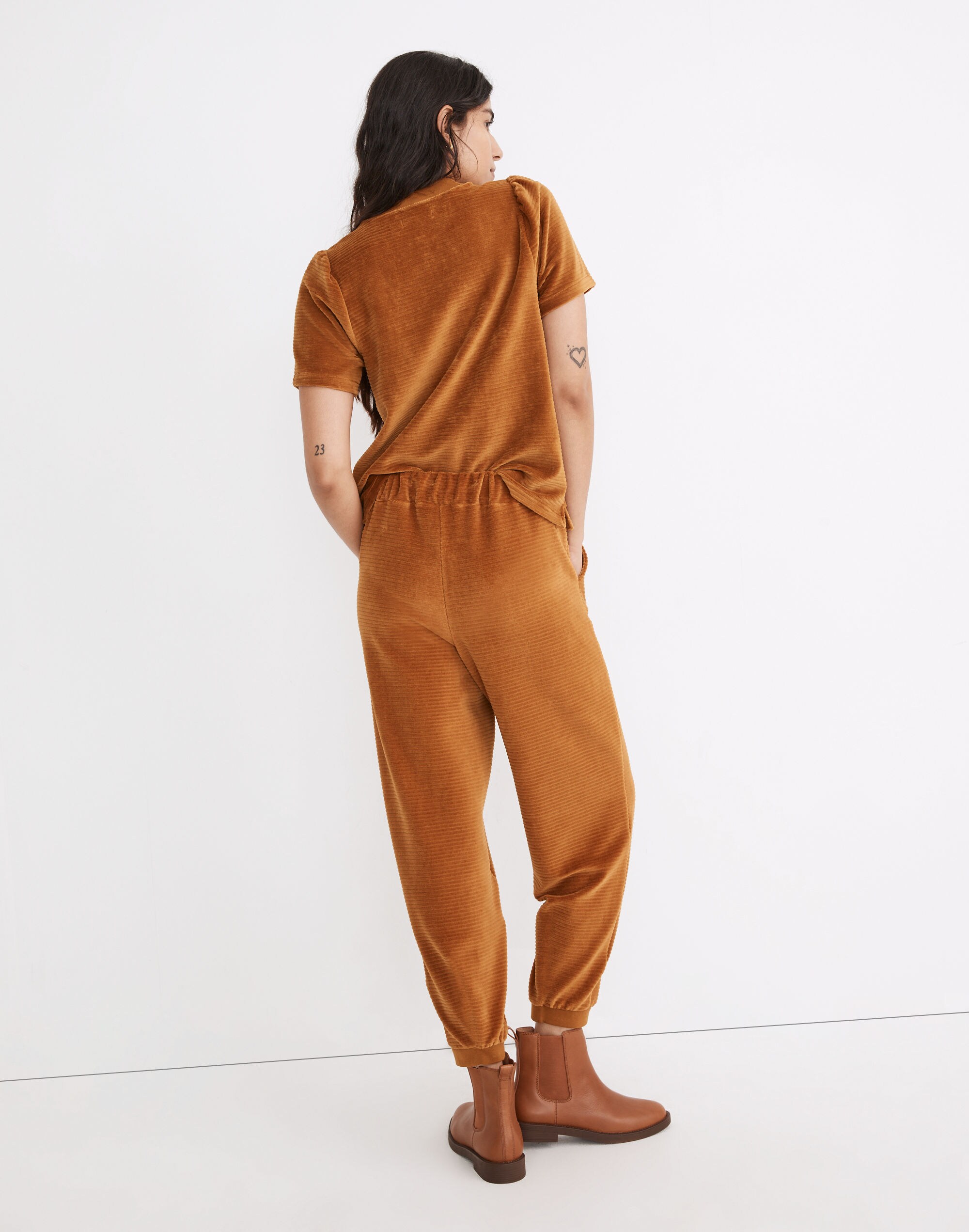Velour Corduroy Relaxed Sweatpants