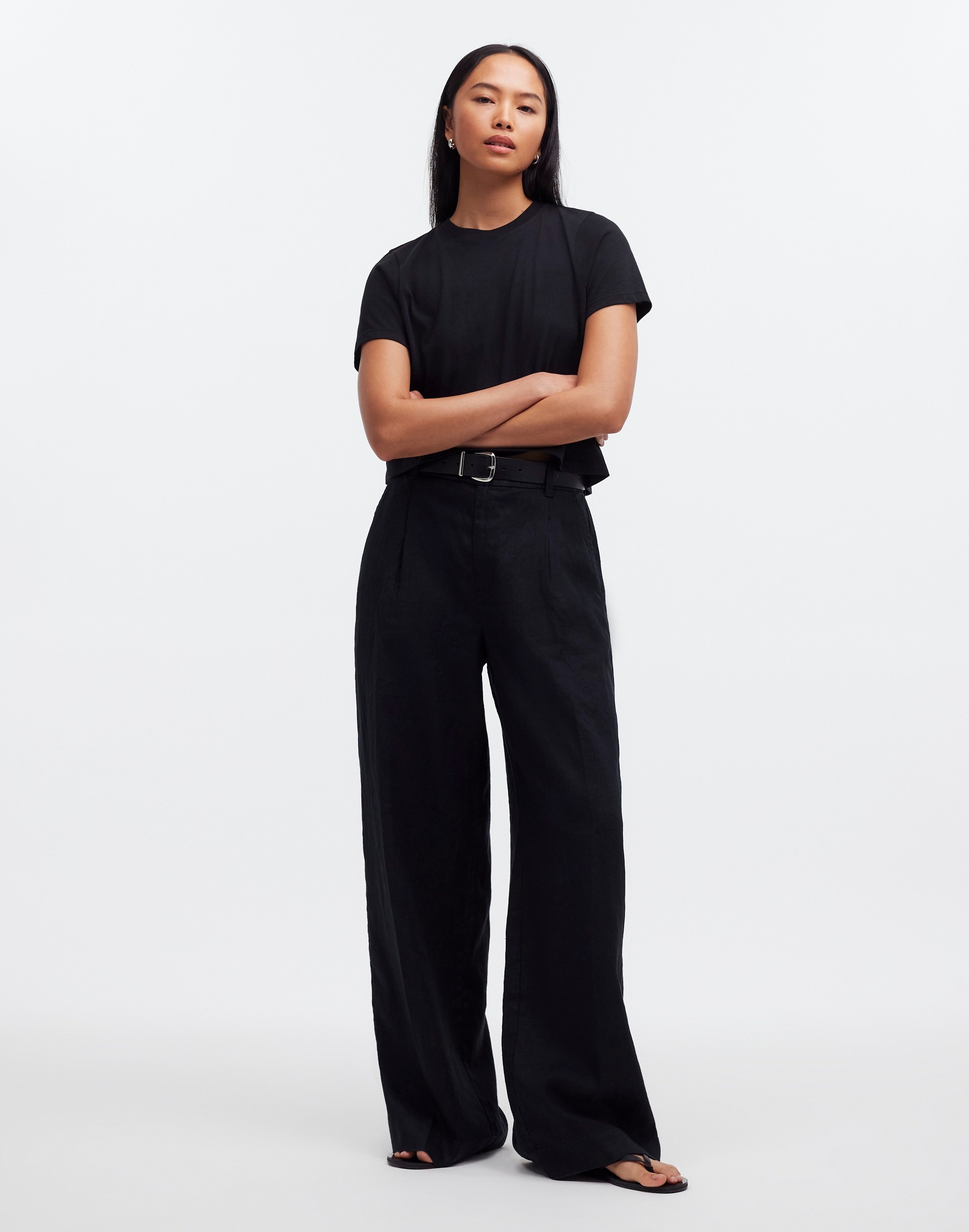 Softfade Cotton Boxy-Crop Tee