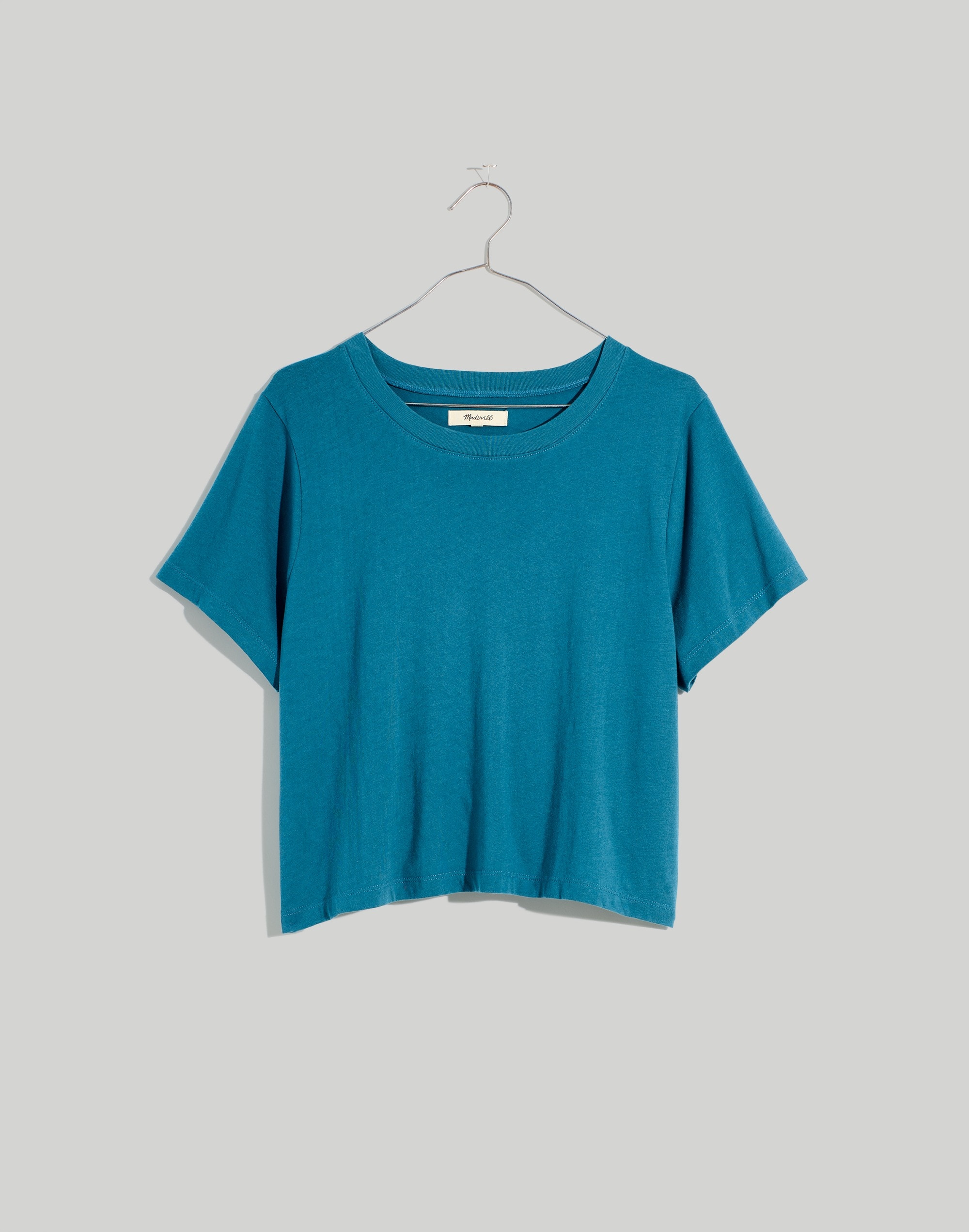 Softfade Cotton Boxy-Crop Tee