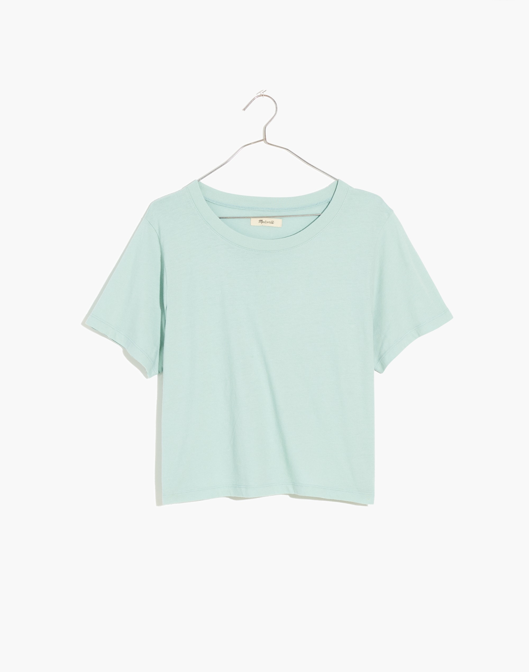 Softfade Cotton Boxy-Crop Tee