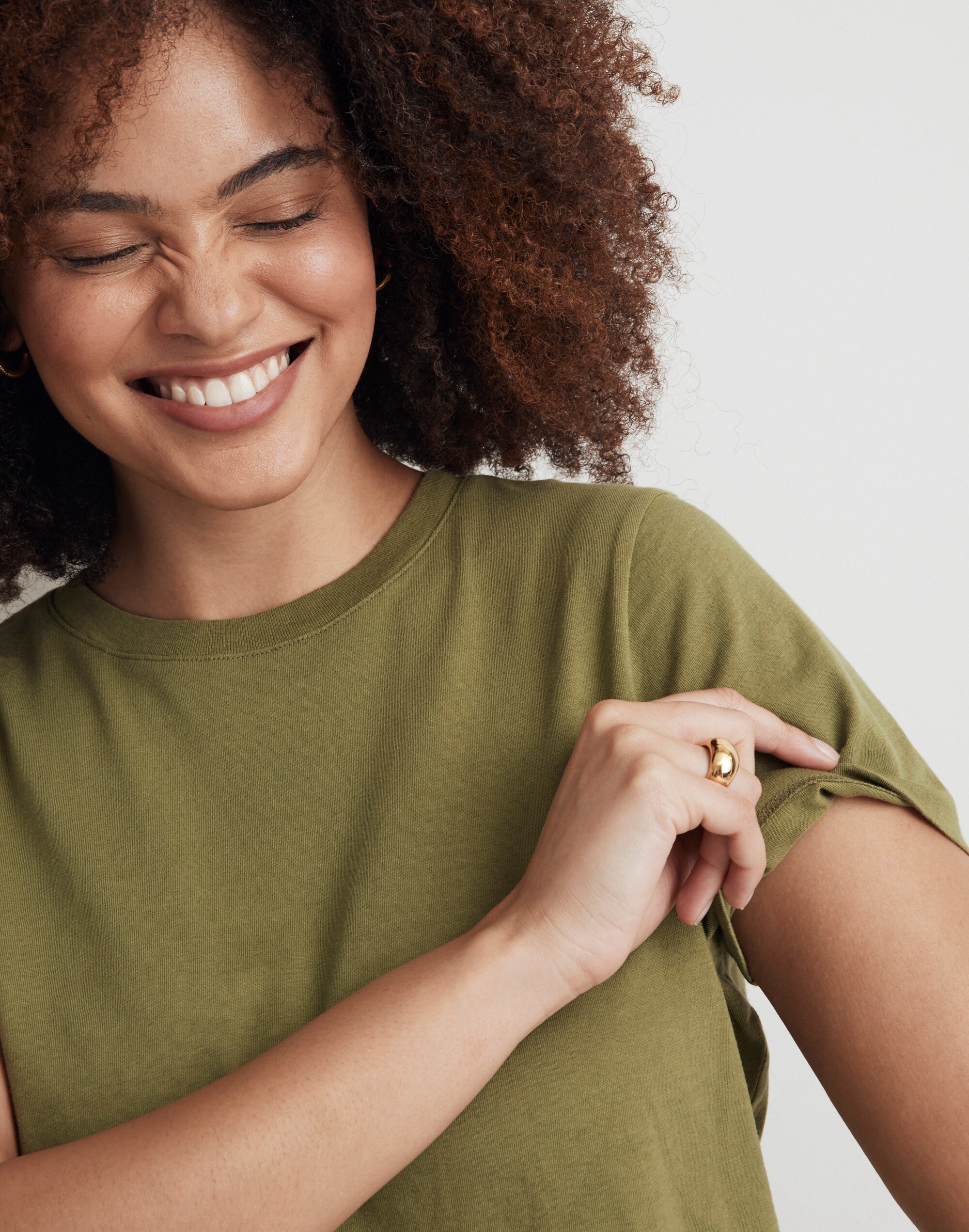 Softfade Cotton Boxy-Crop Tee