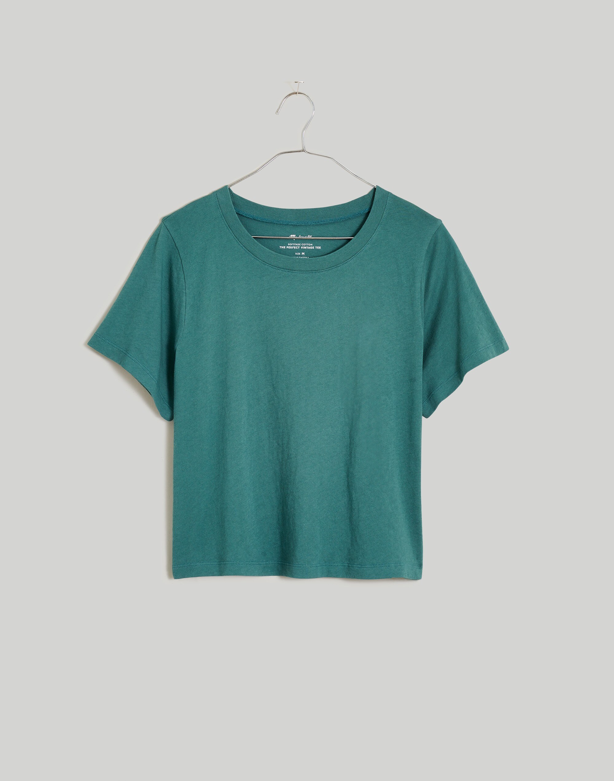 Softfade Cotton Boxy-Crop Tee