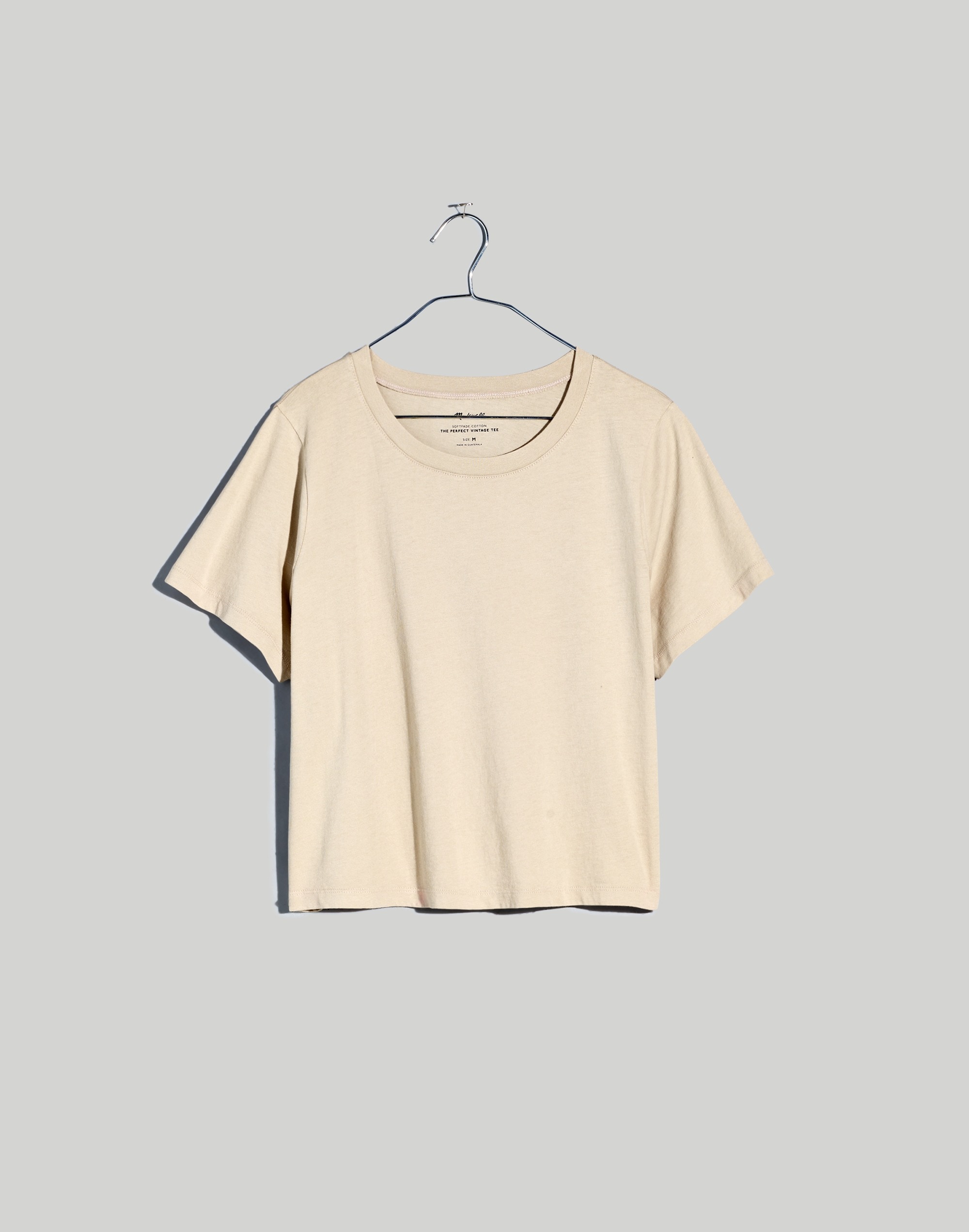 Softfade Cotton Boxy-Crop Tee