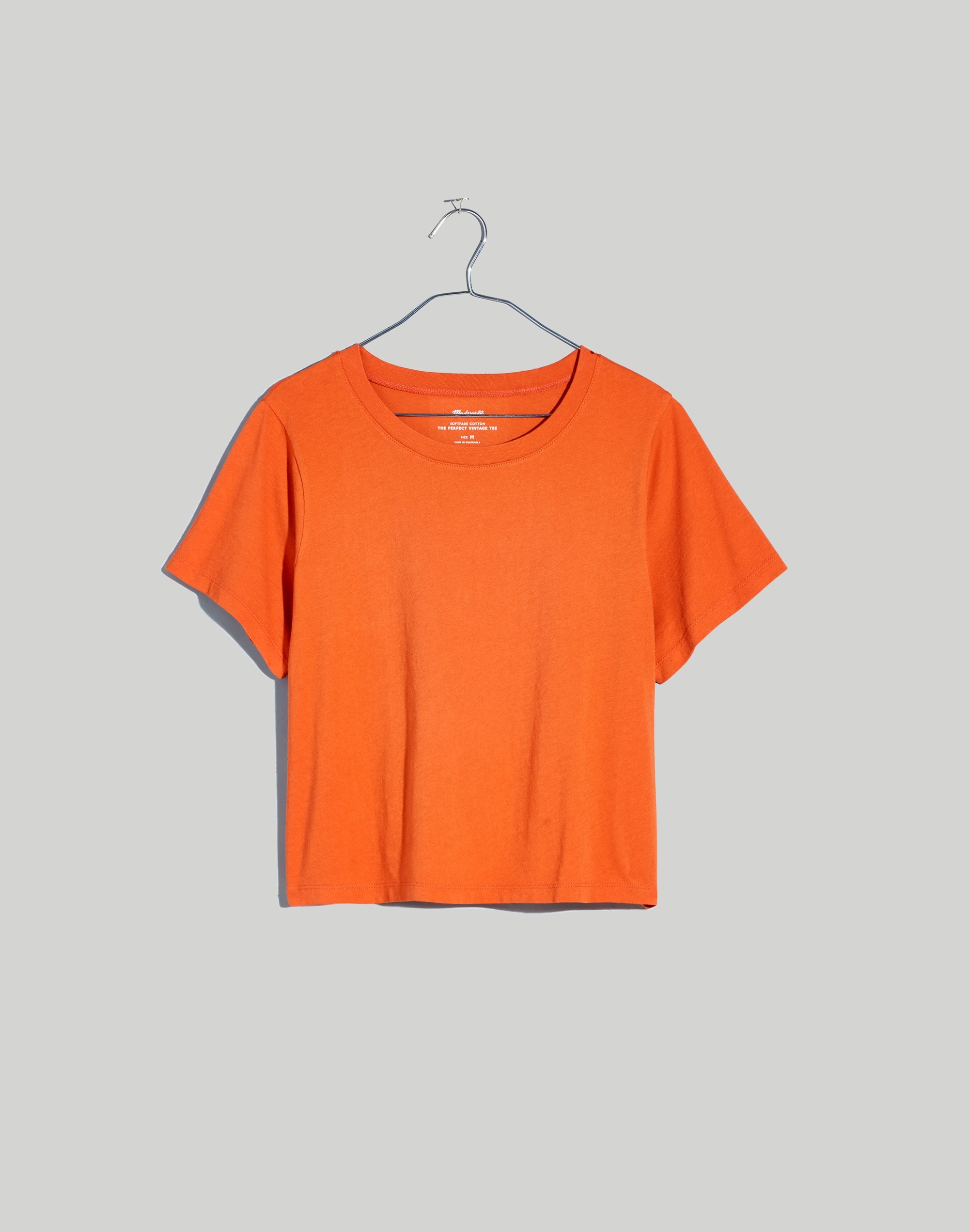 Softfade Cotton Boxy-Crop Tee