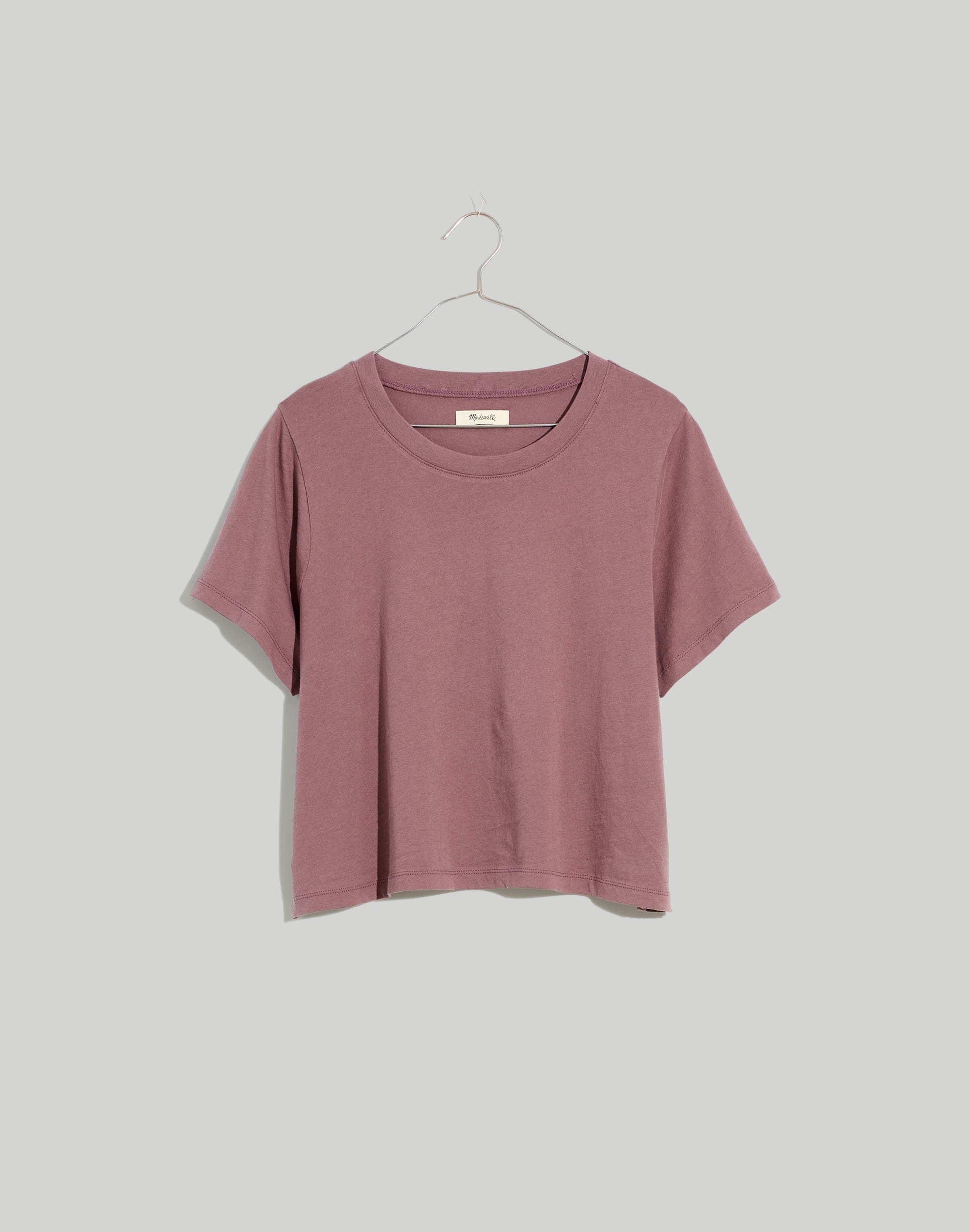 Softfade Cotton Boxy-Crop Tee