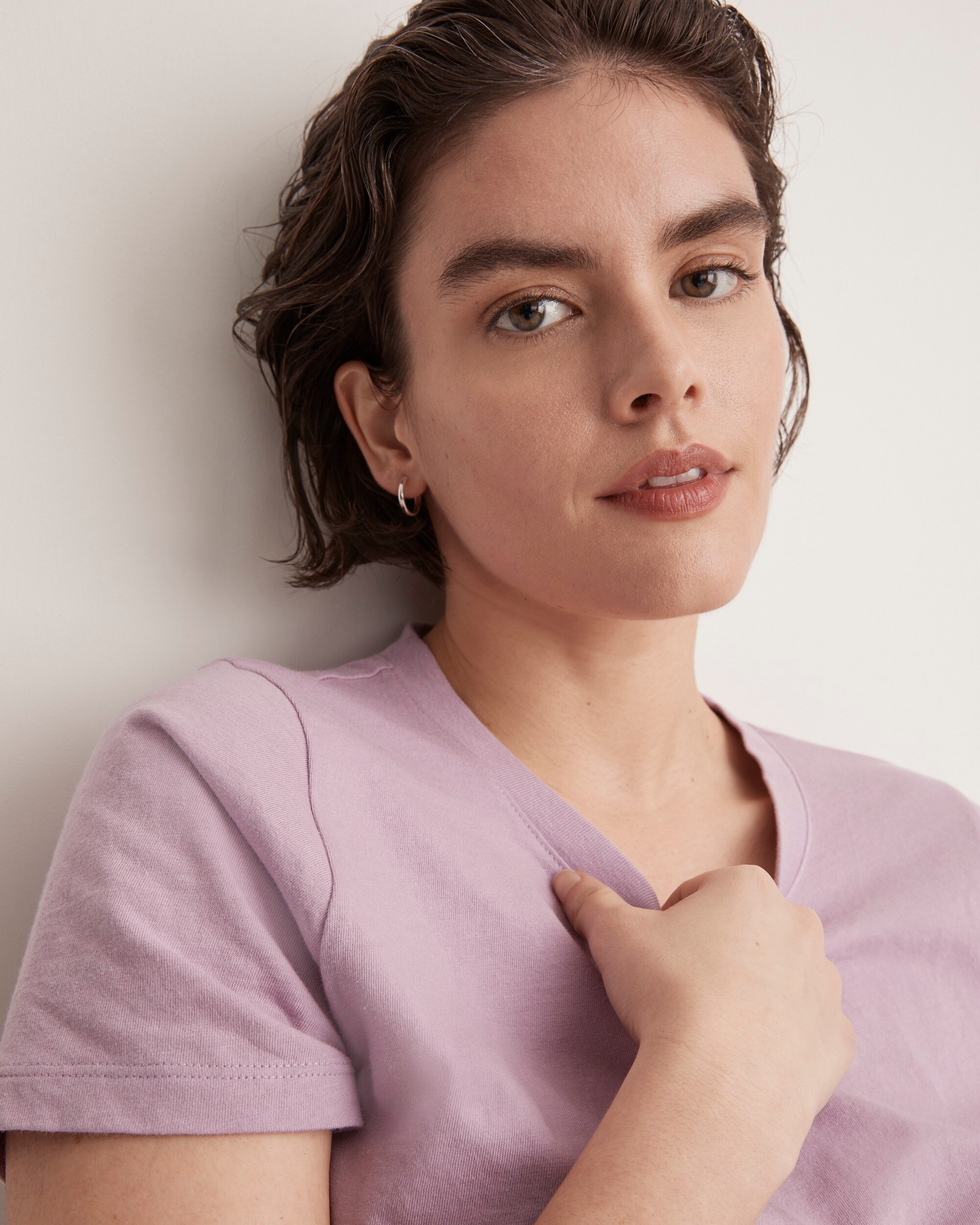 Softfade Cotton Boxy-Crop Tee