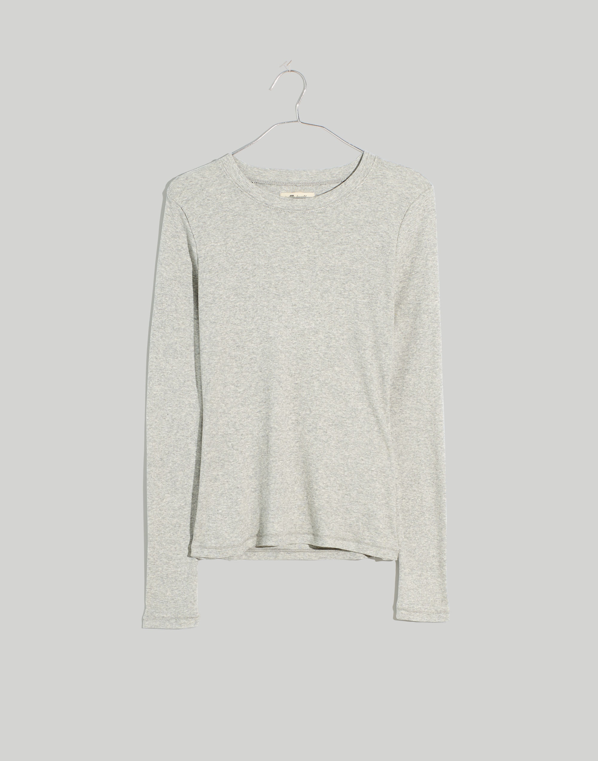 Brightside Finerib Crewneck Long-Sleeve Tee