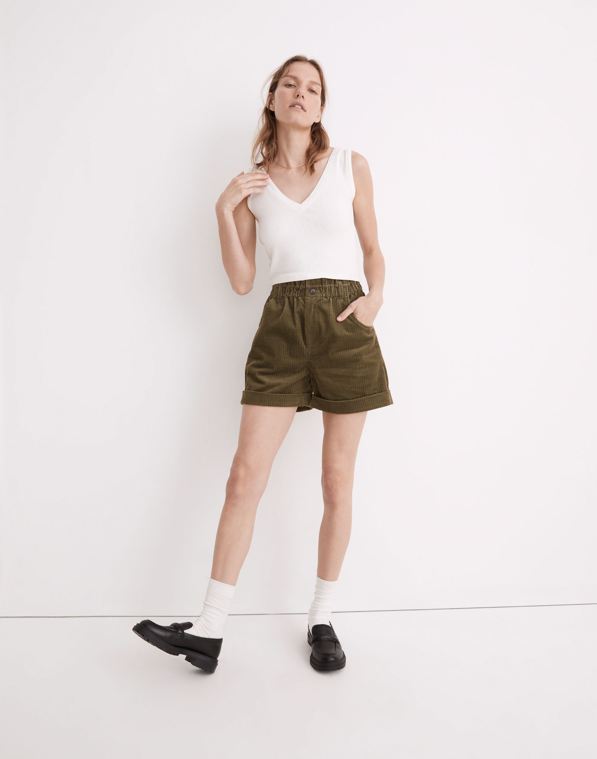 Supercrop V-Neck Tank Top | Madewell