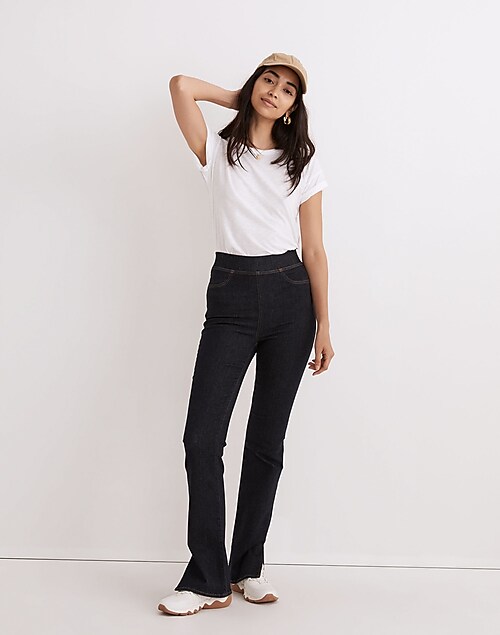Pull-On Skinny Flare Jeans in Havenley Wash