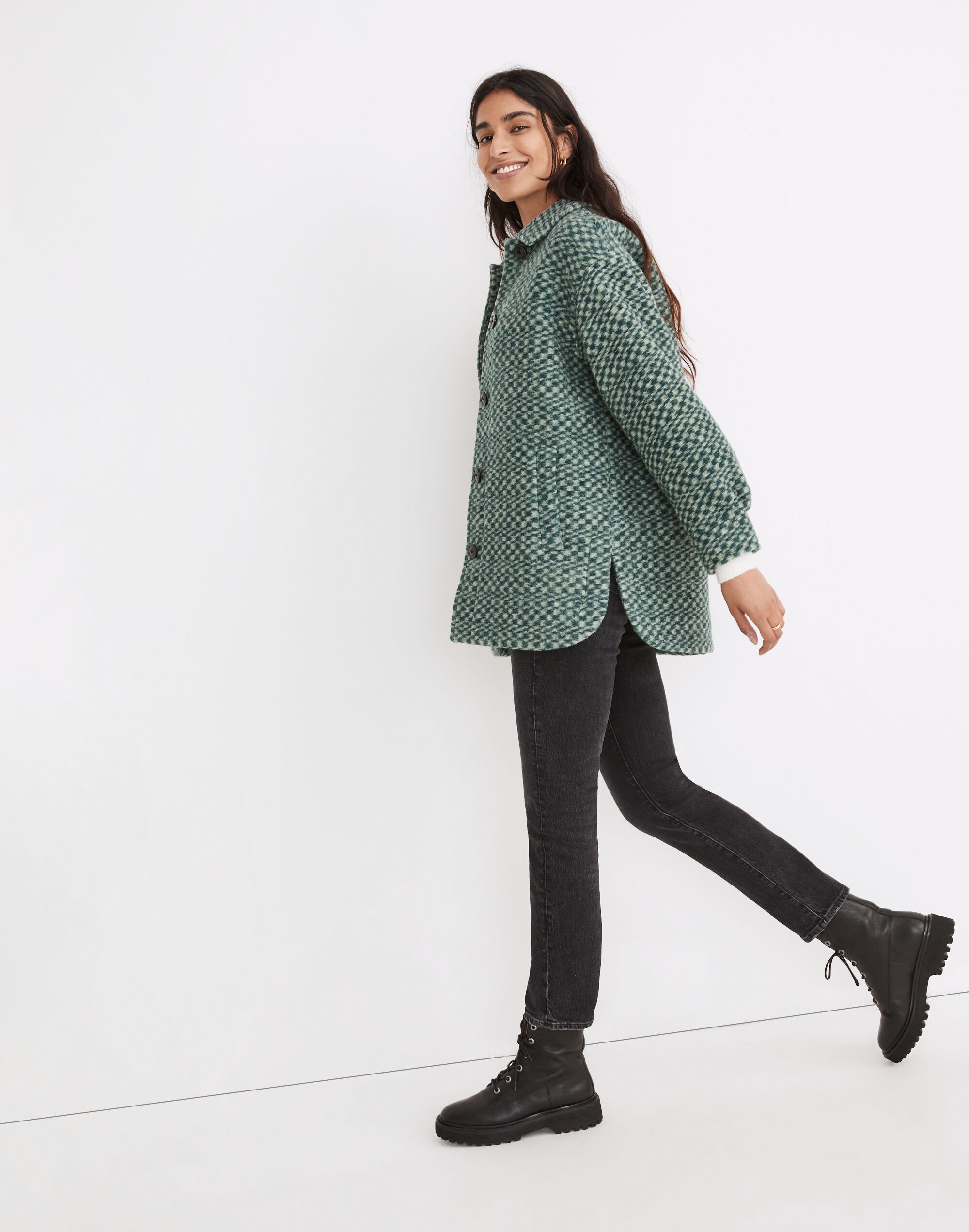 Belrose Shirt-Jacket in Jacquard Check