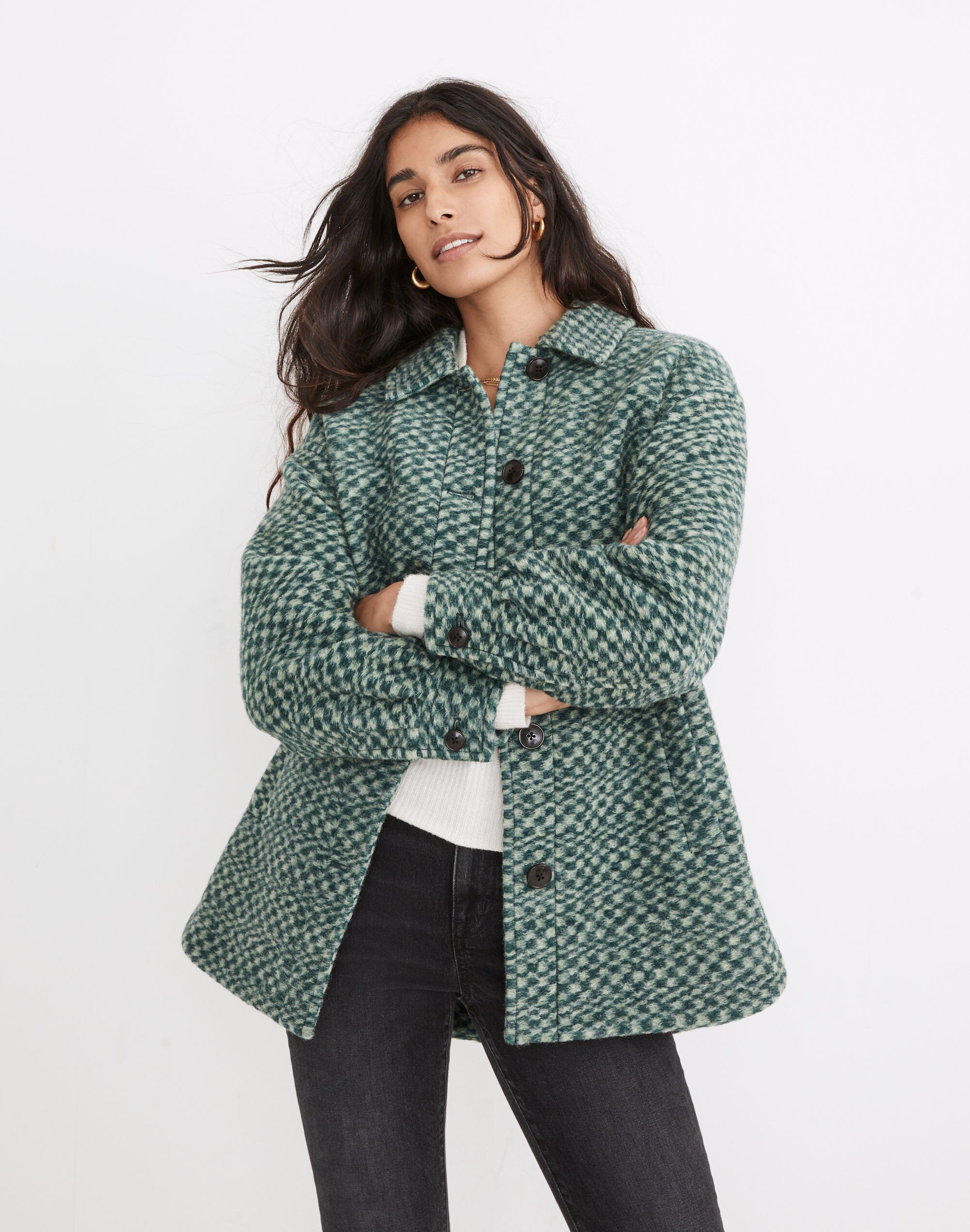 Belrose Shirt-Jacket in Jacquard Check