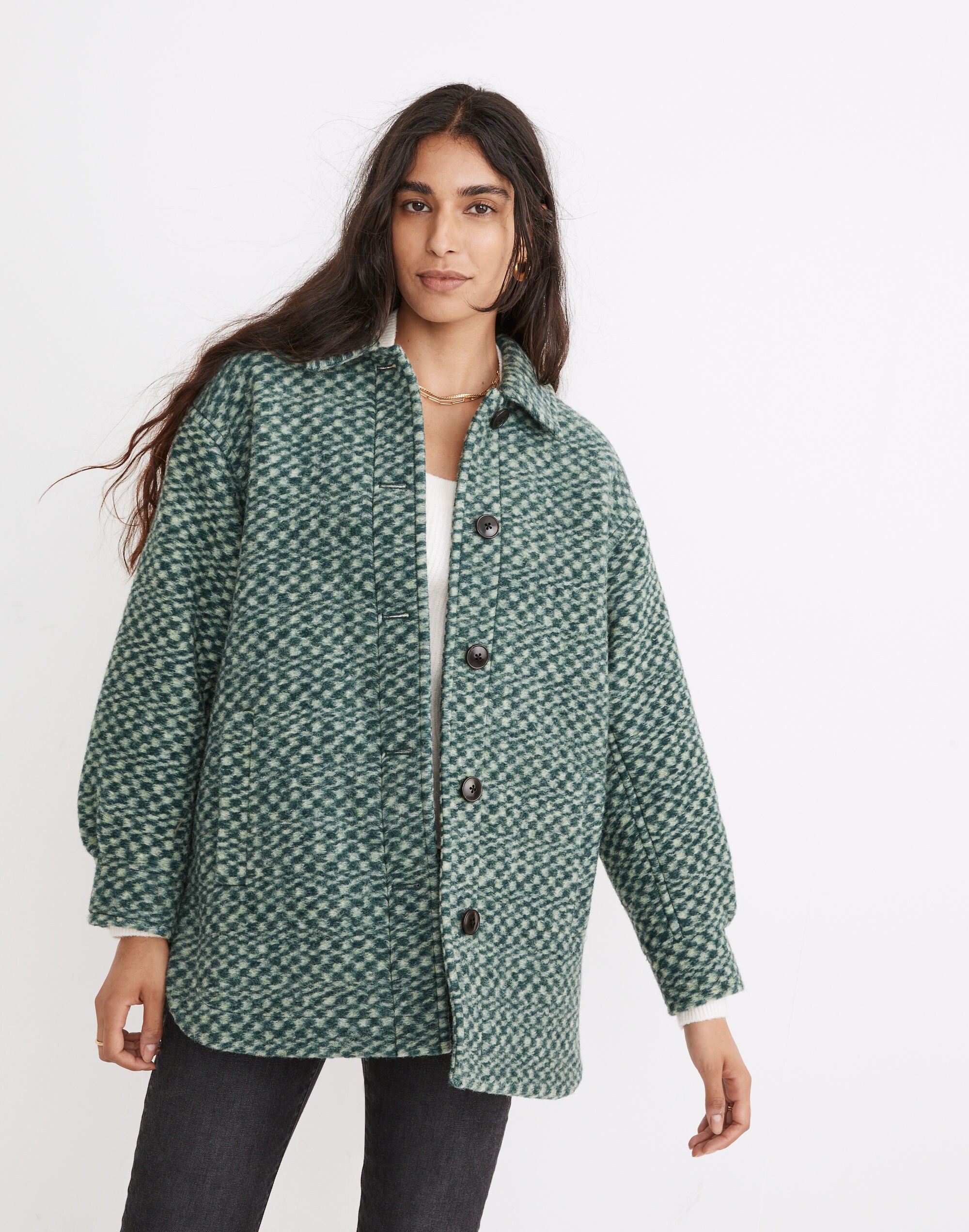 Belrose Shirt-Jacket in Jacquard Check