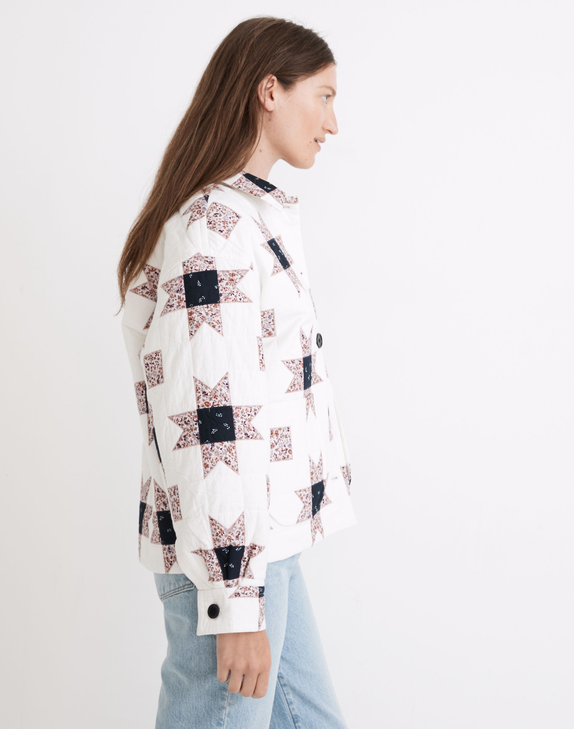 Shirt-Jacket in Patchwork Quilt