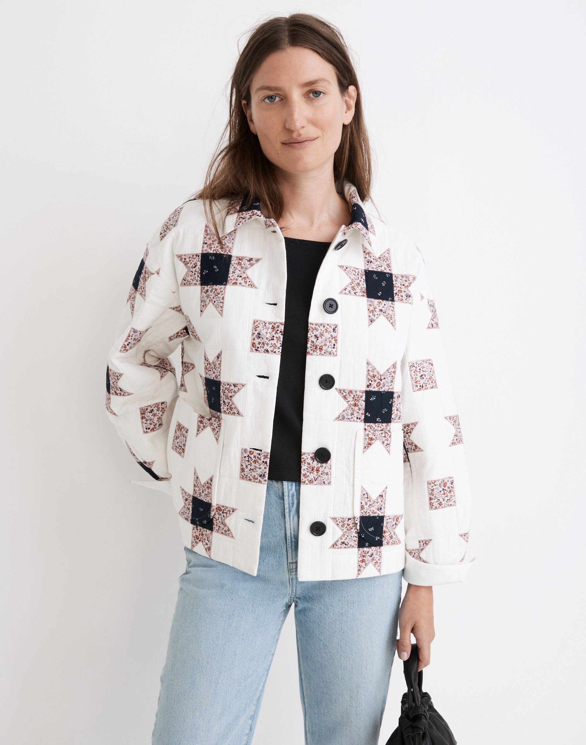 Shirt-Jacket in Patchwork Quilt