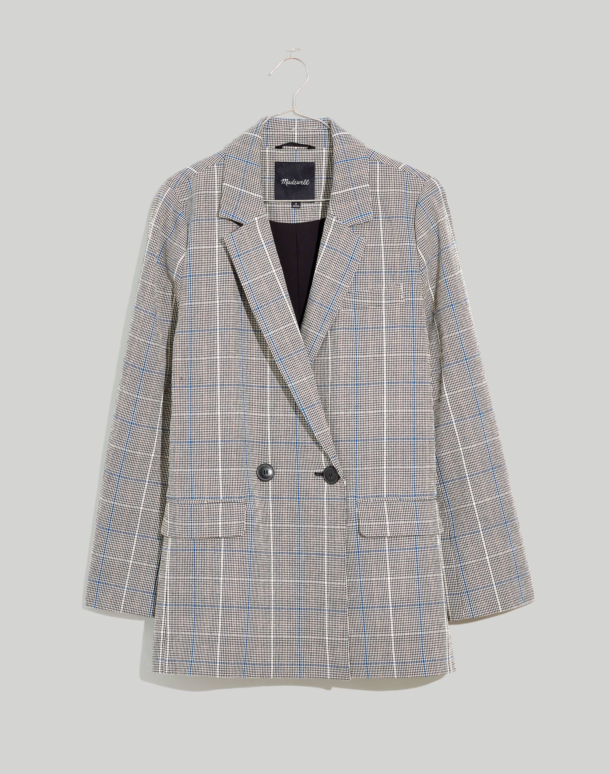 Caldwell Double-Breasted Blazer in Palmyra Plaid