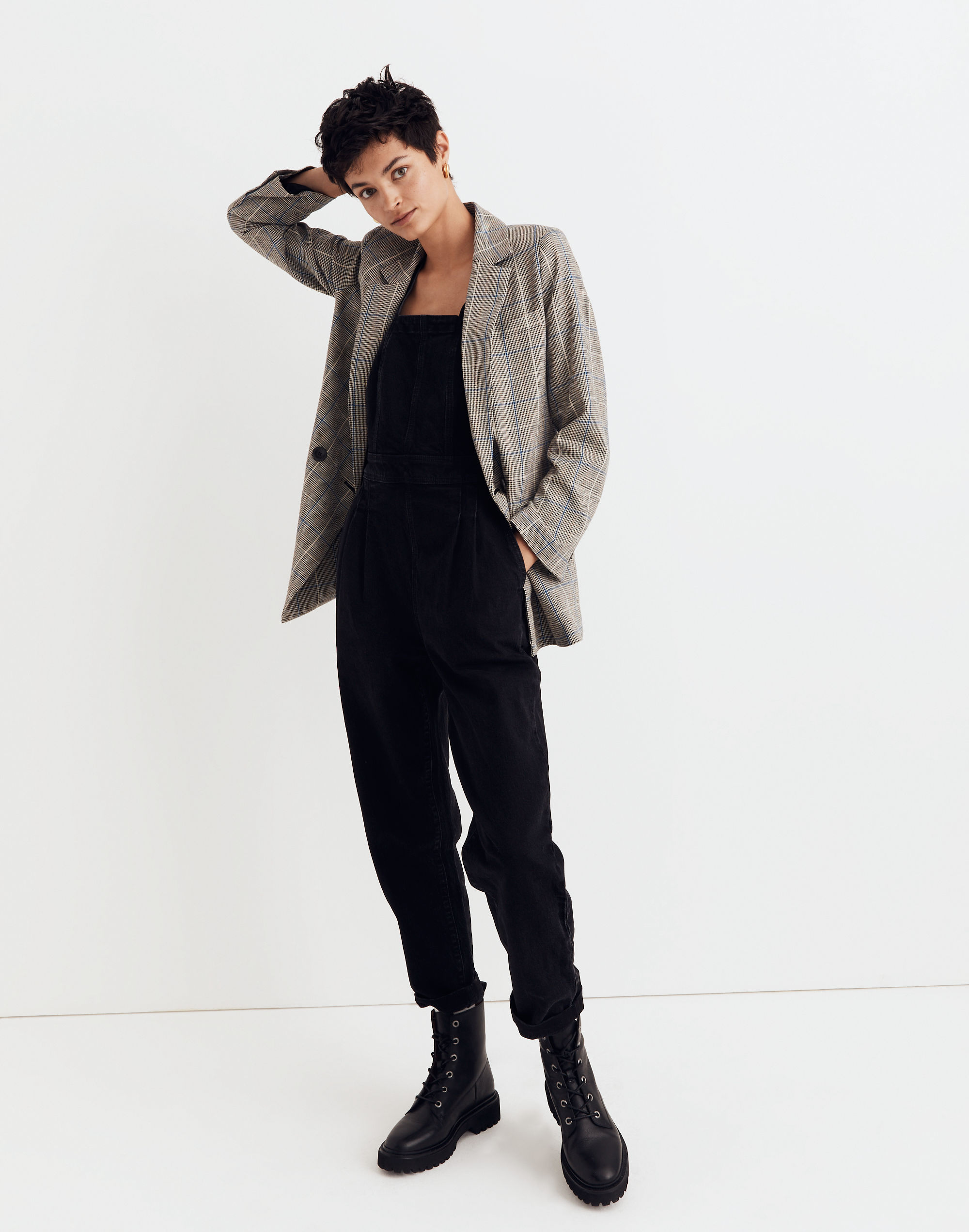 Caldwell Double-Breasted Blazer in Palmyra Plaid