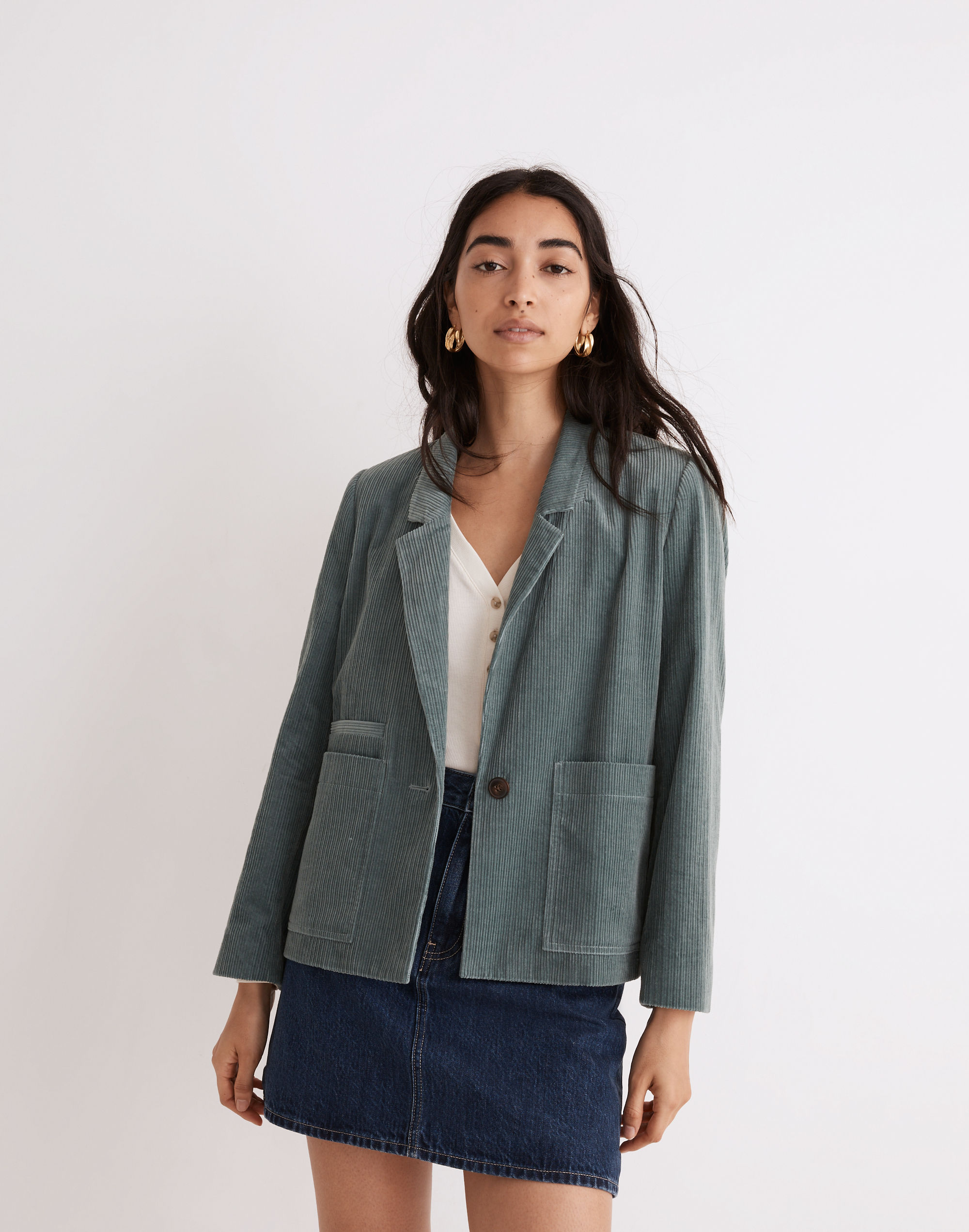 Corduroy Crop Dorset Blazer