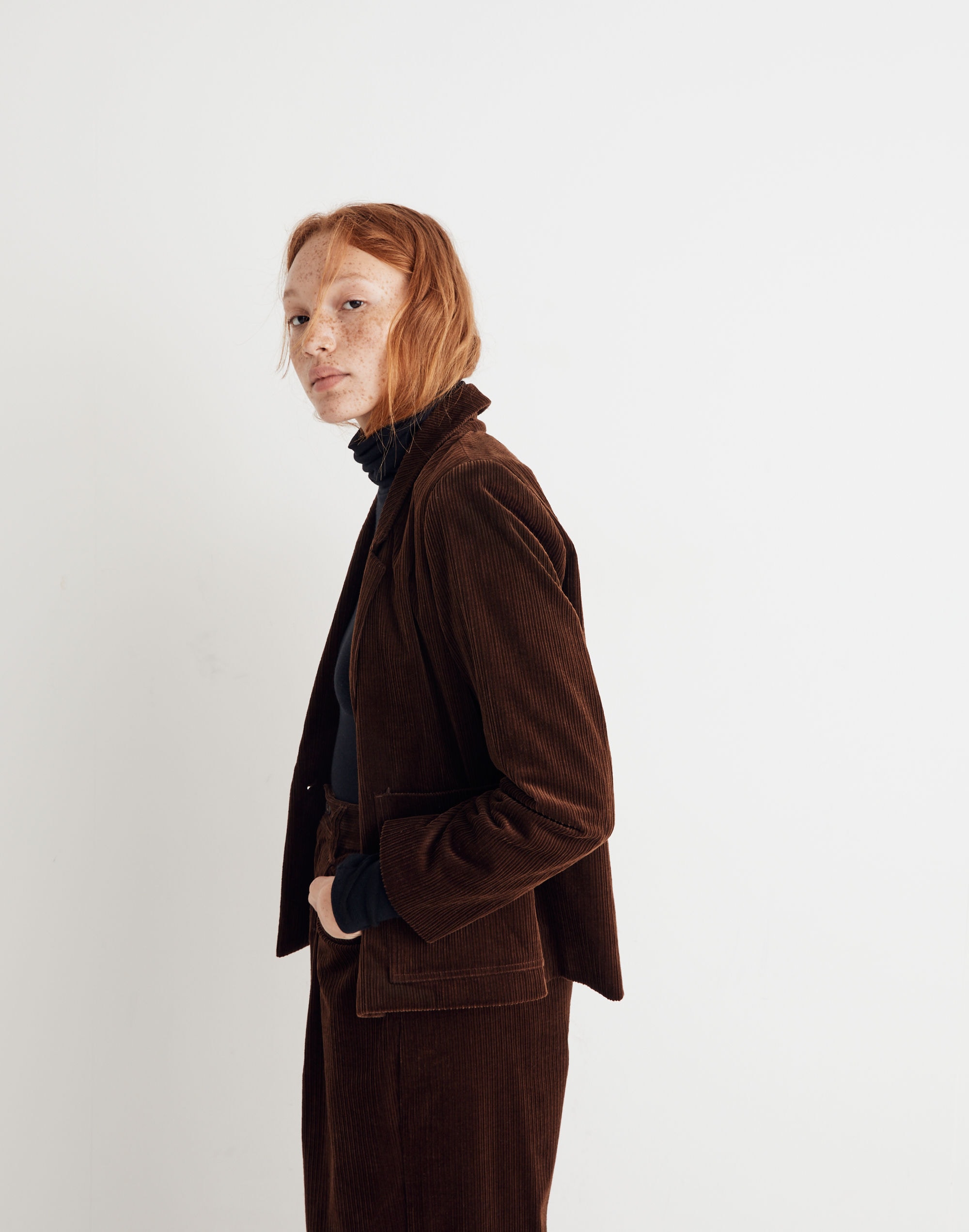 Corduroy Crop Dorset Blazer