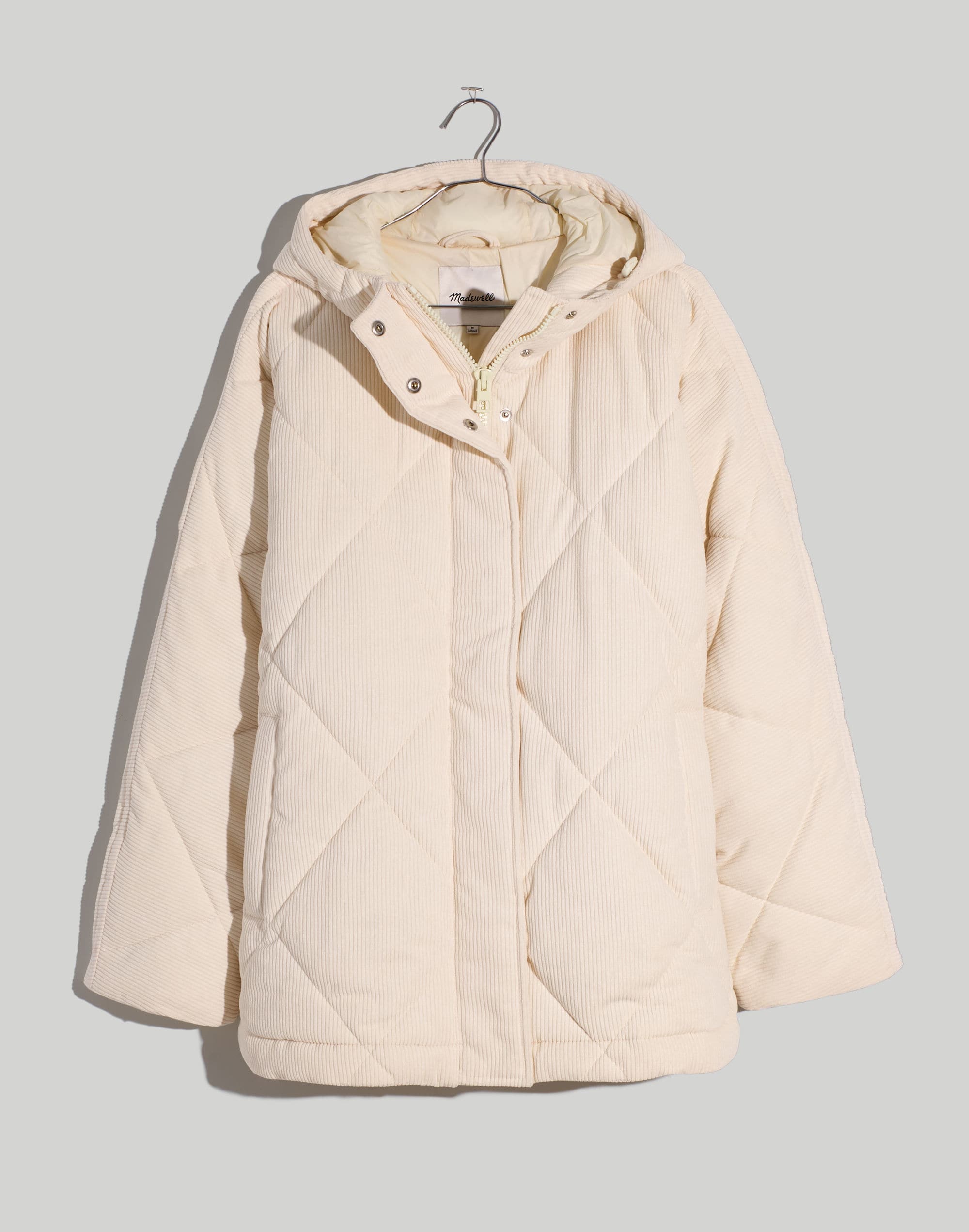 Corduroy Holland Quilted Puffer Parka