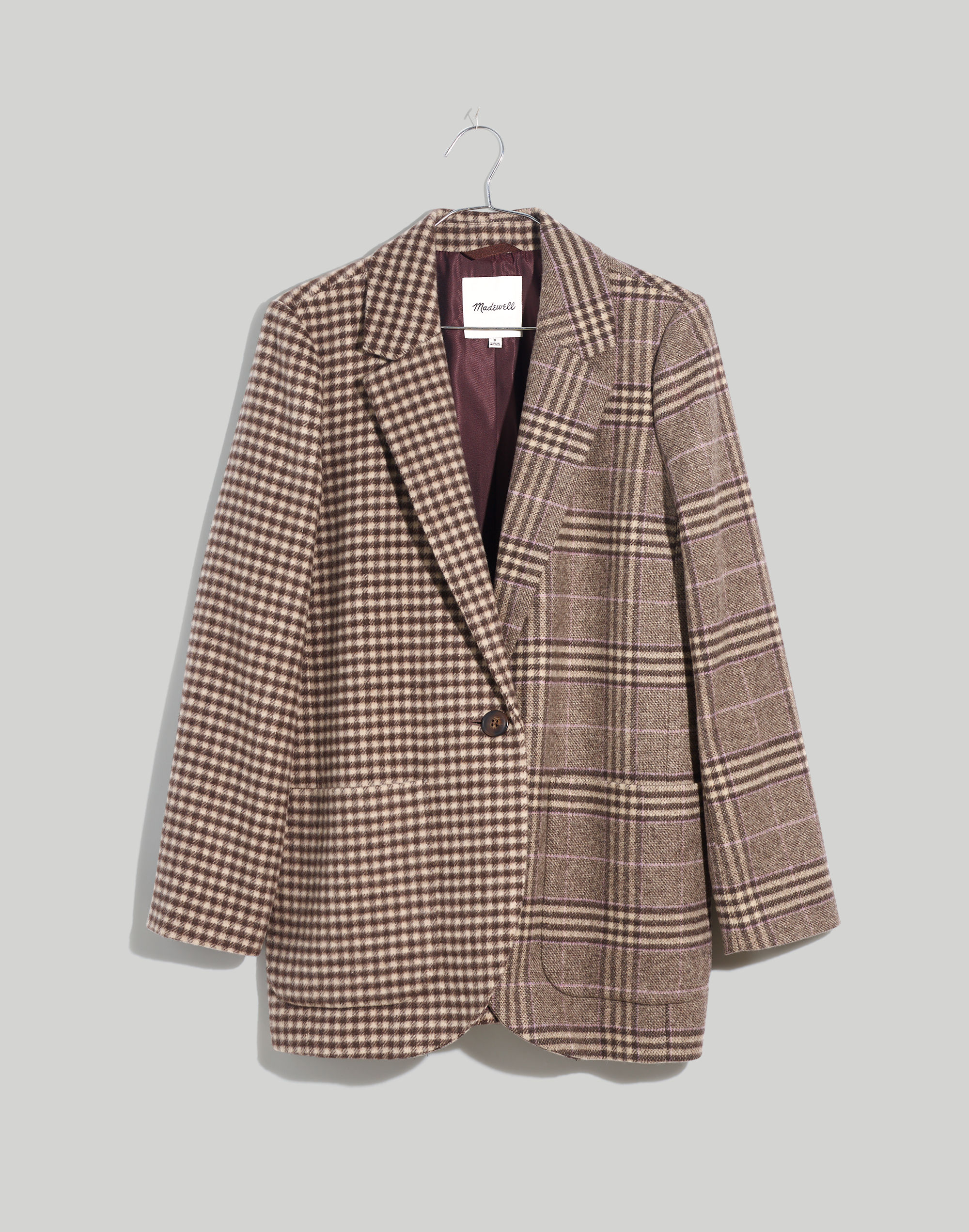 The Larsen Blazer in Mixed Plaid