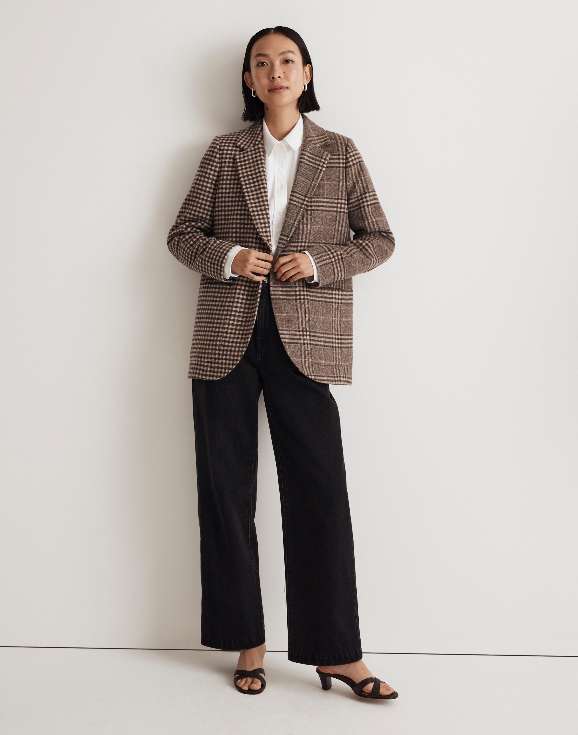 The Larsen Blazer in Mixed Plaid