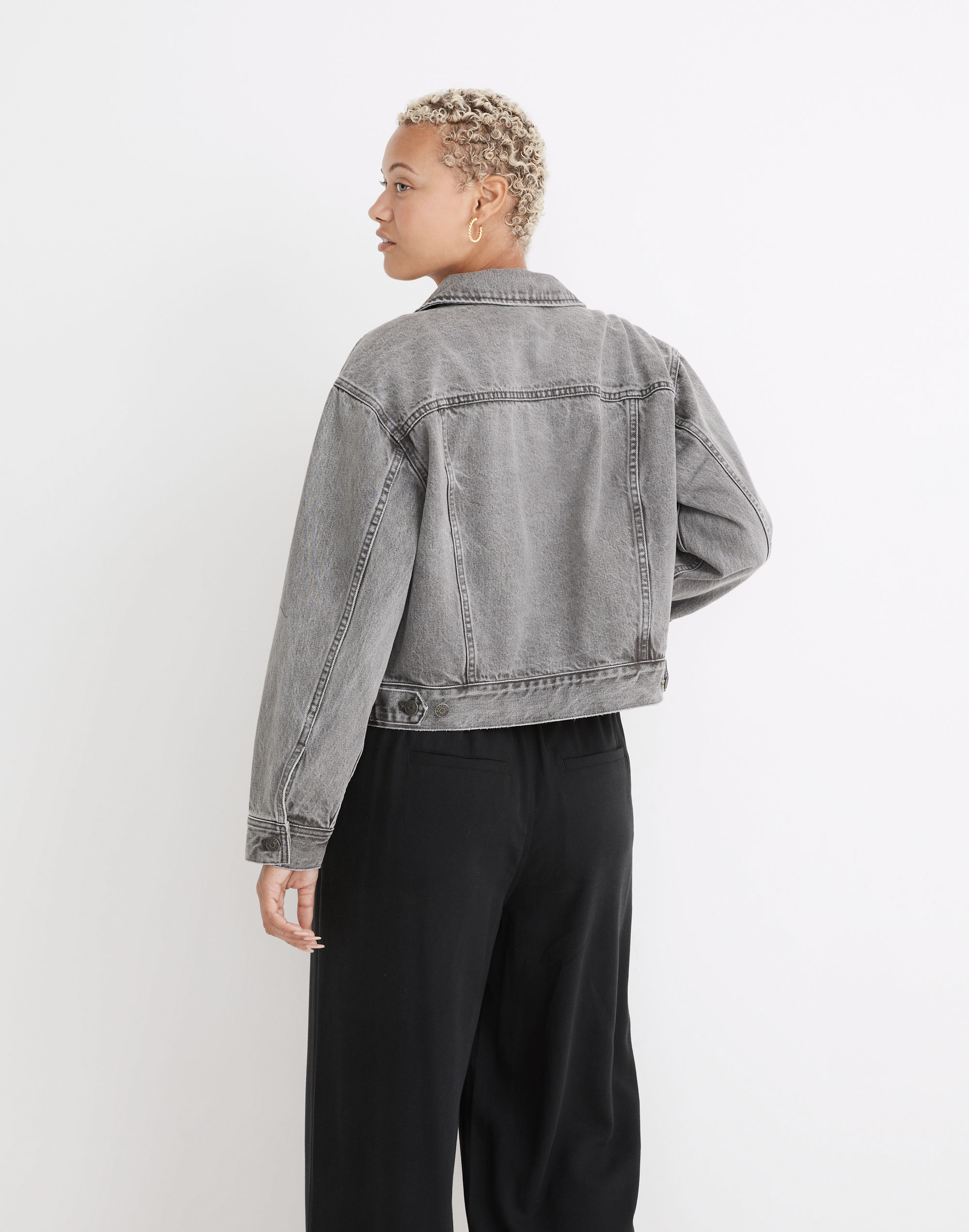 The Oversized Trucker Jean Jacket in Mornelle Wash