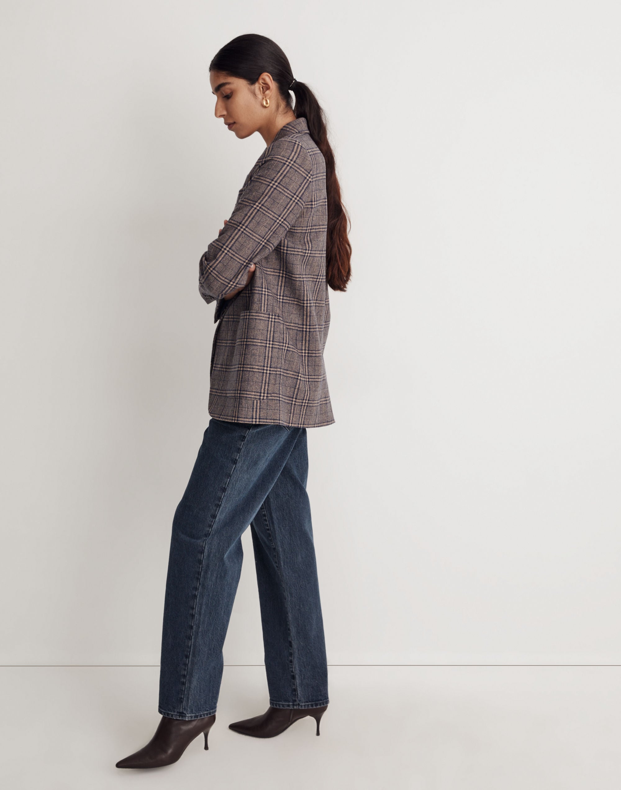 Larsen Blazer in Glen Plaid