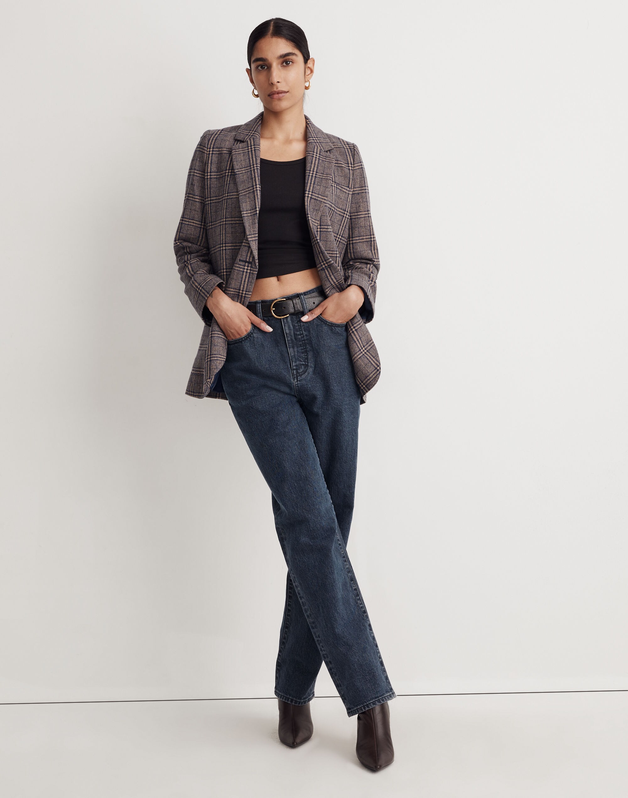 Larsen Blazer in Glen Plaid