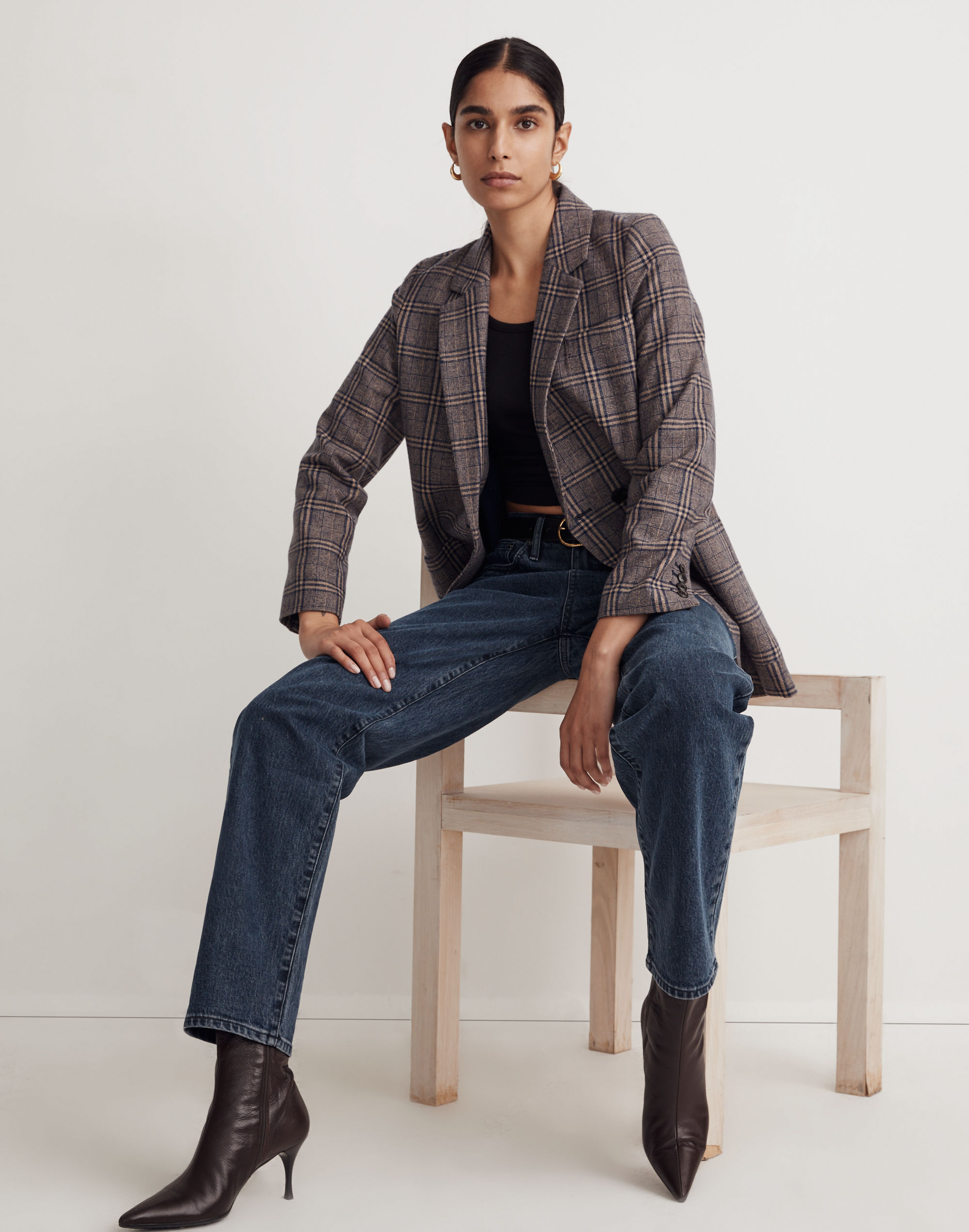 Larsen Blazer in Glen Plaid