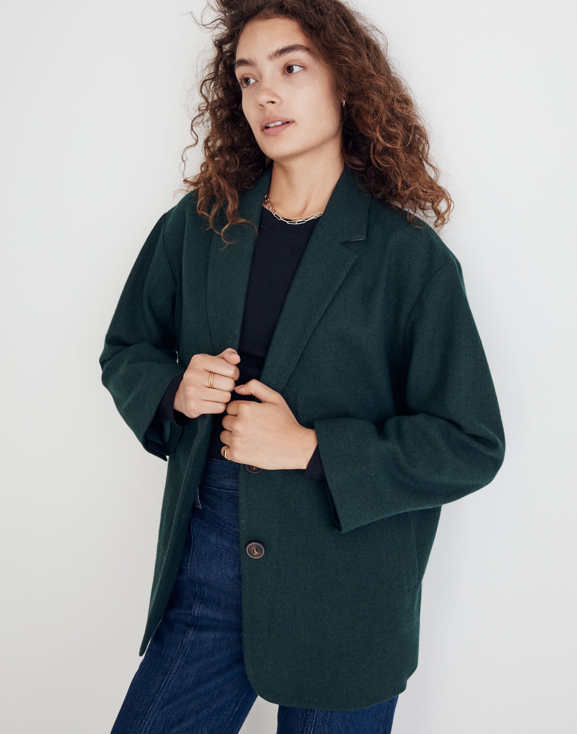 The Brushed Oversized Dorset Blazer