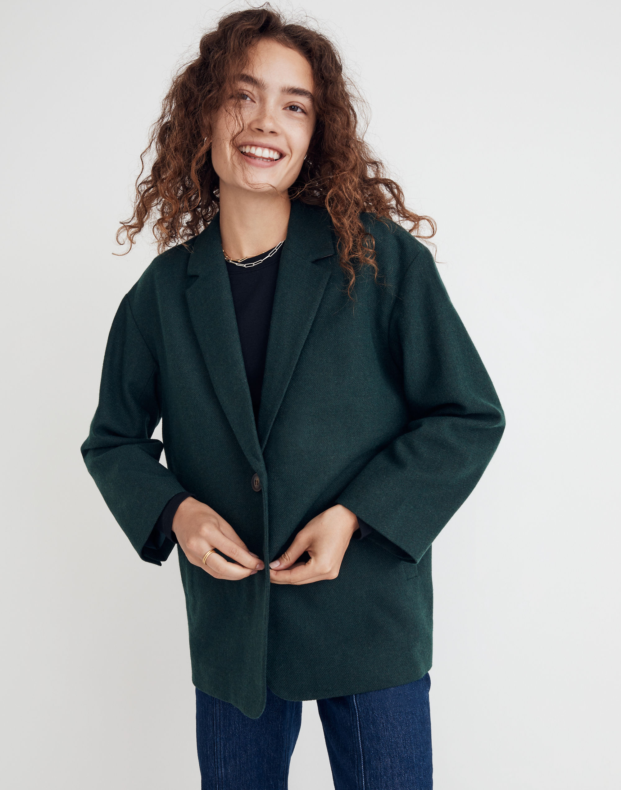 The Brushed Oversized Dorset Blazer