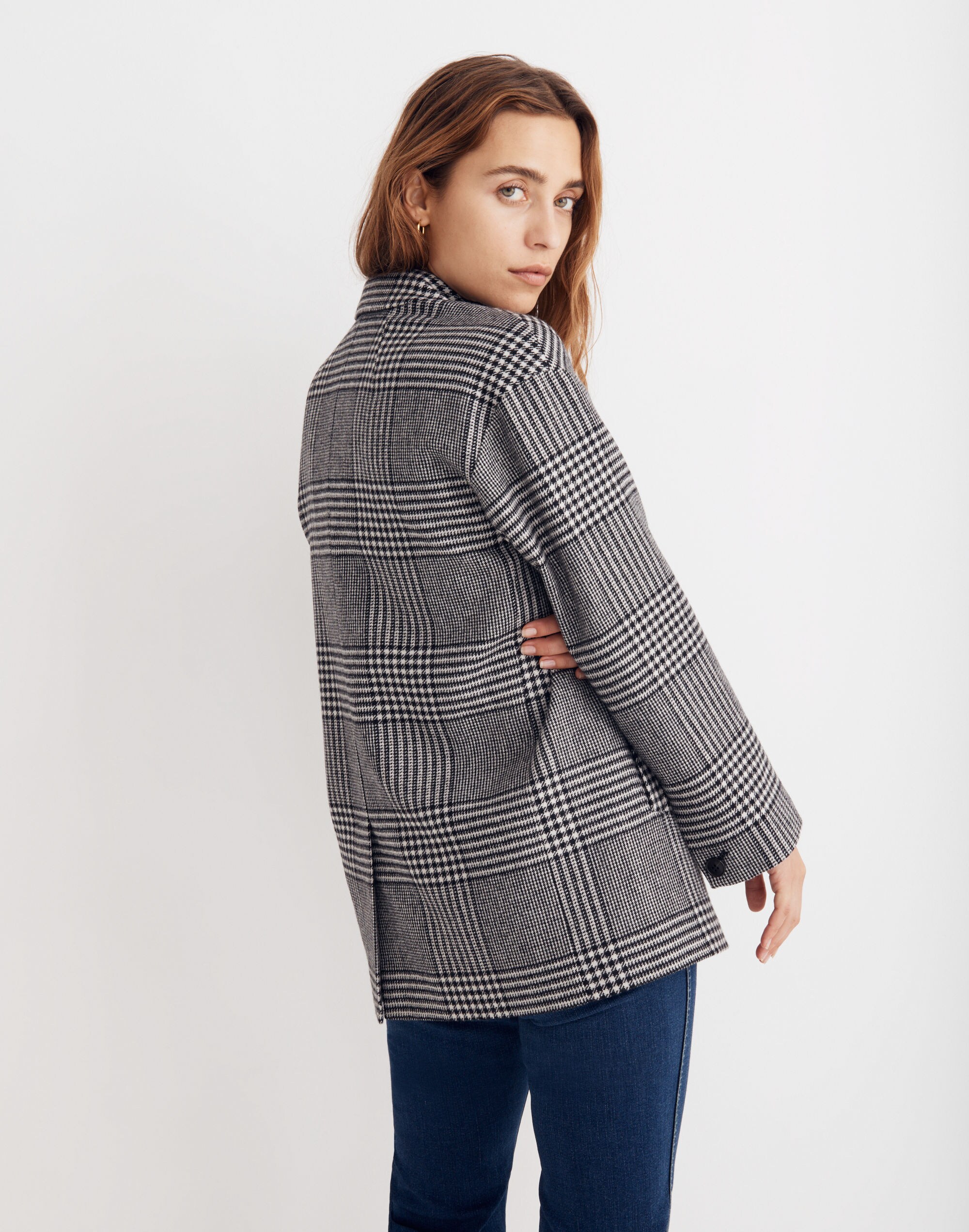 Oversized Dorset Blazer in Adkins Plaid