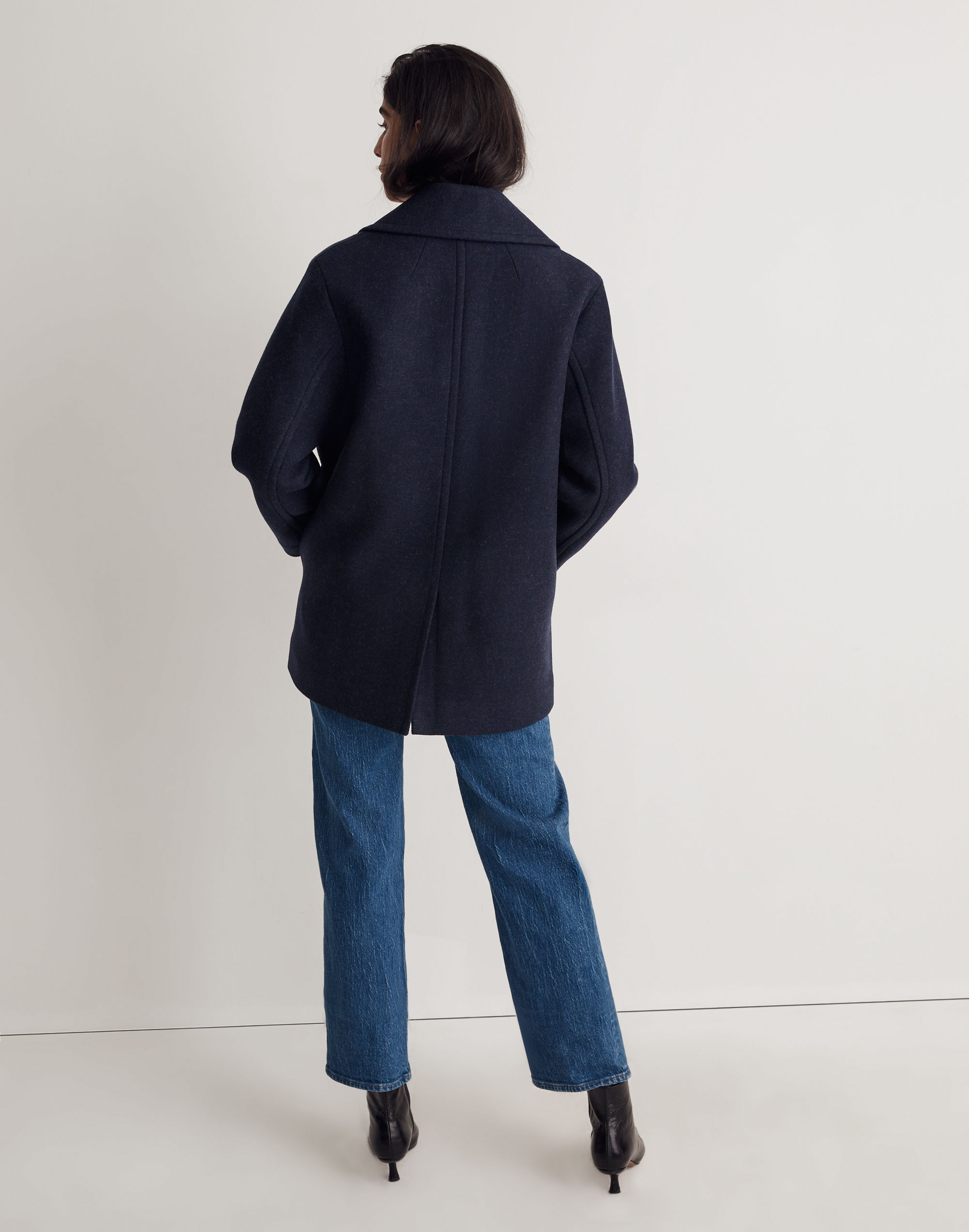 Carville Oversized Peacoat in Insuluxe Fabric