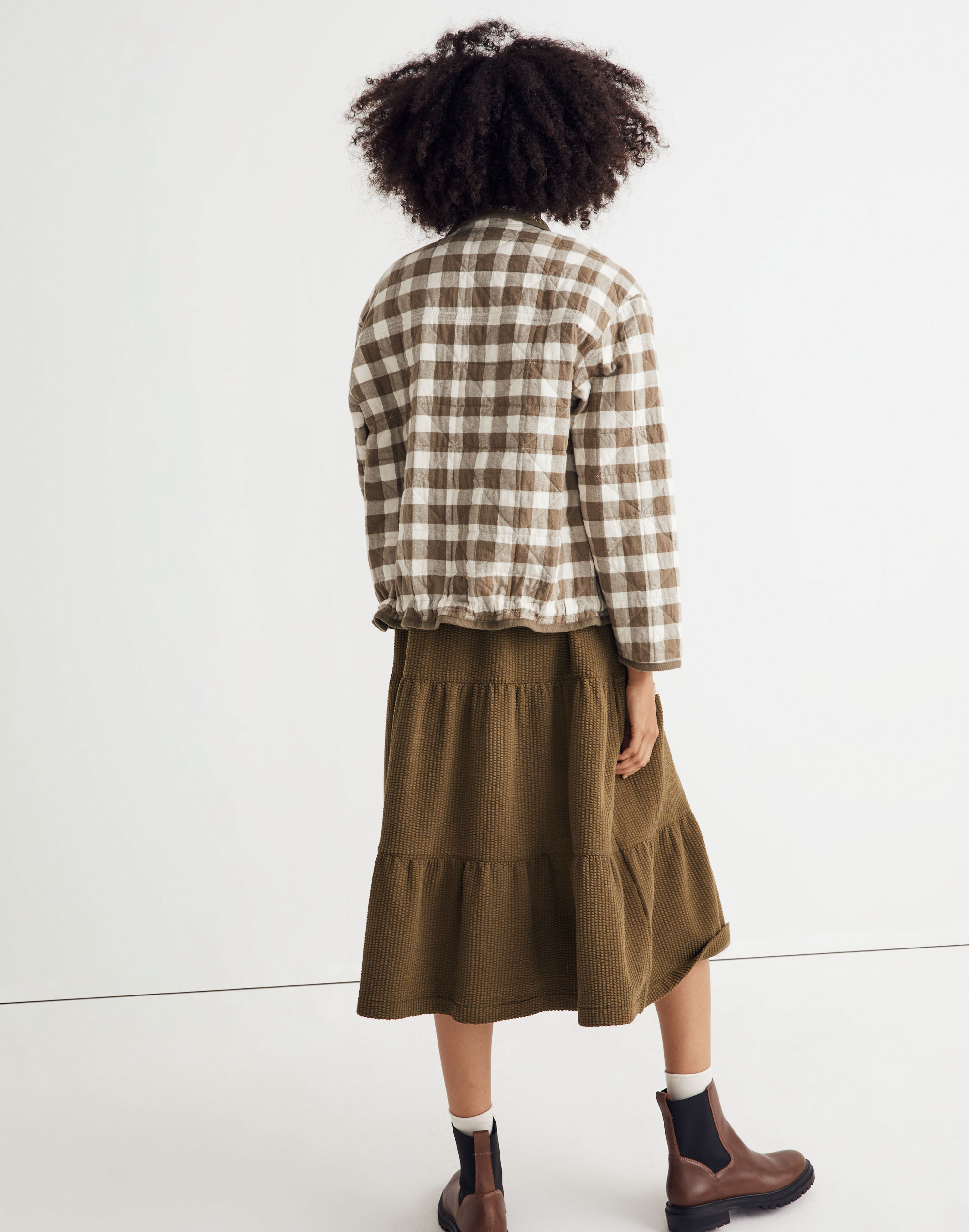 Reversible Quilted Jacket in Campden Daisies