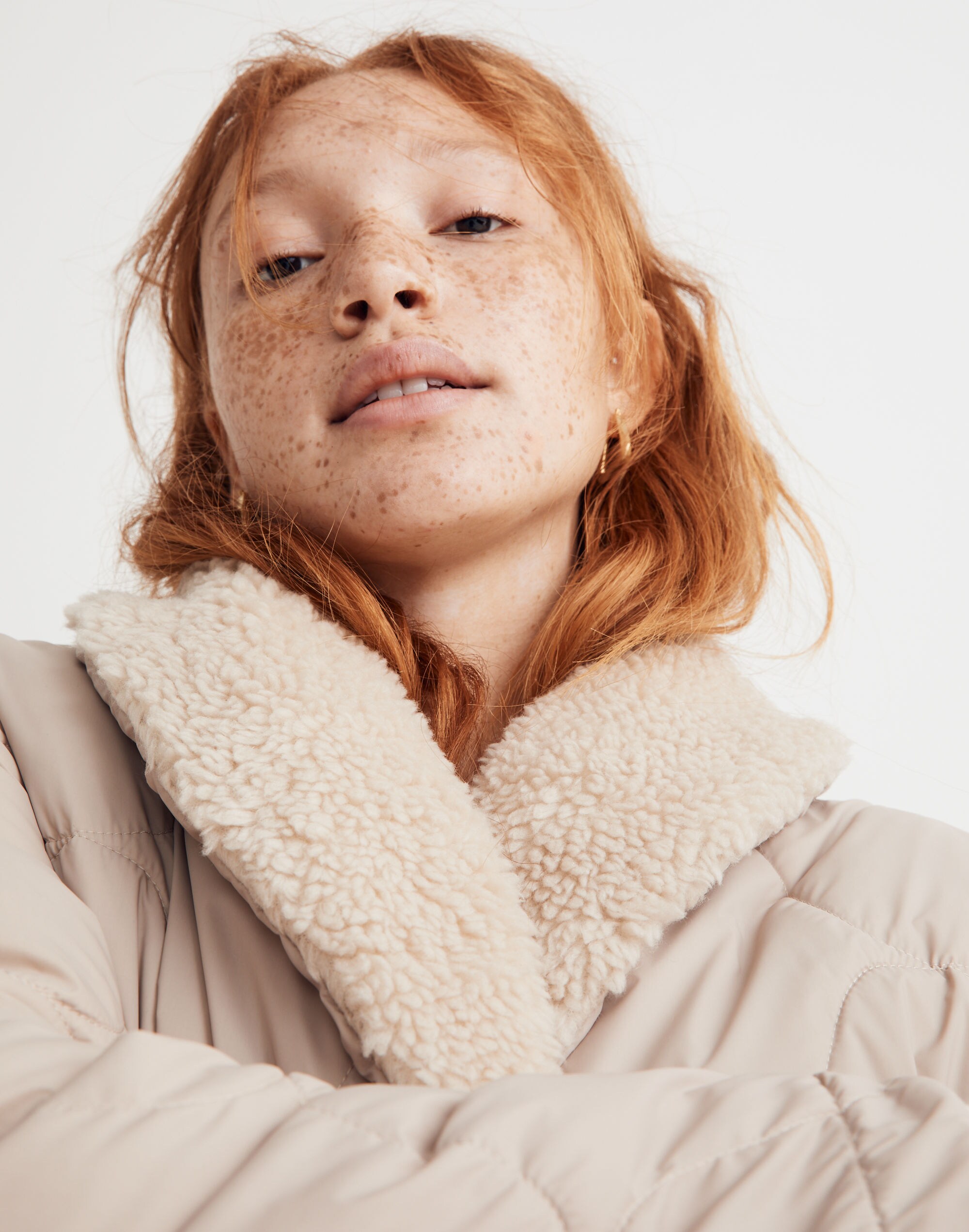 Reversible Quilted Faux-Shearling Jacket