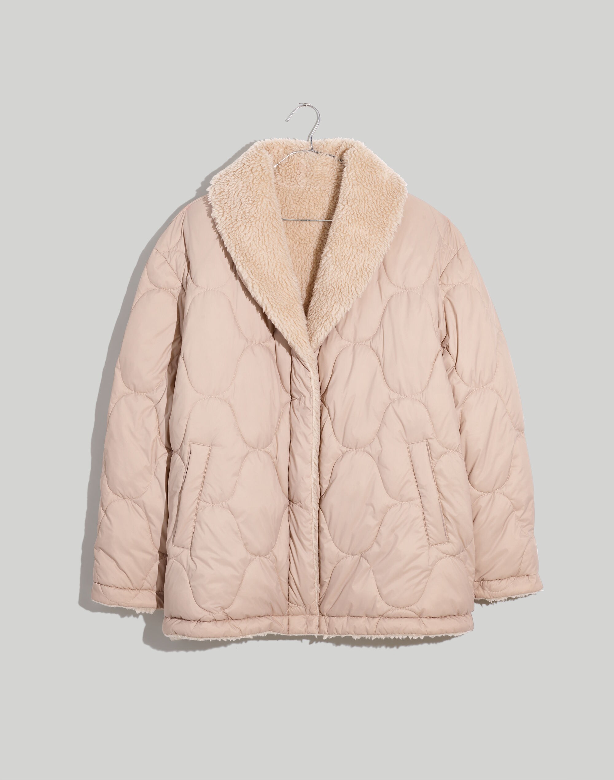 Reversible Quilted Faux-Shearling Jacket