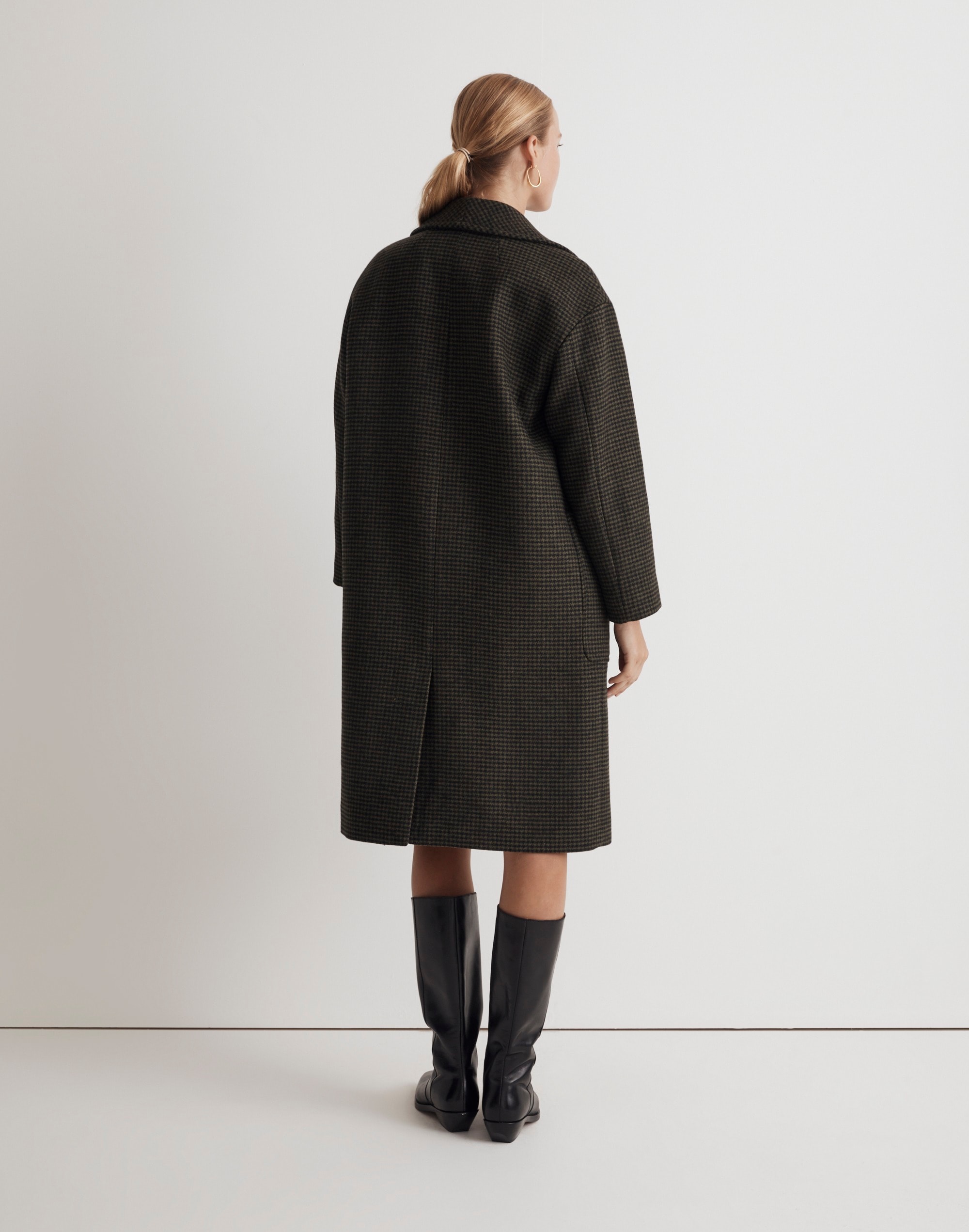 The Carlton Coat in Houndstooth