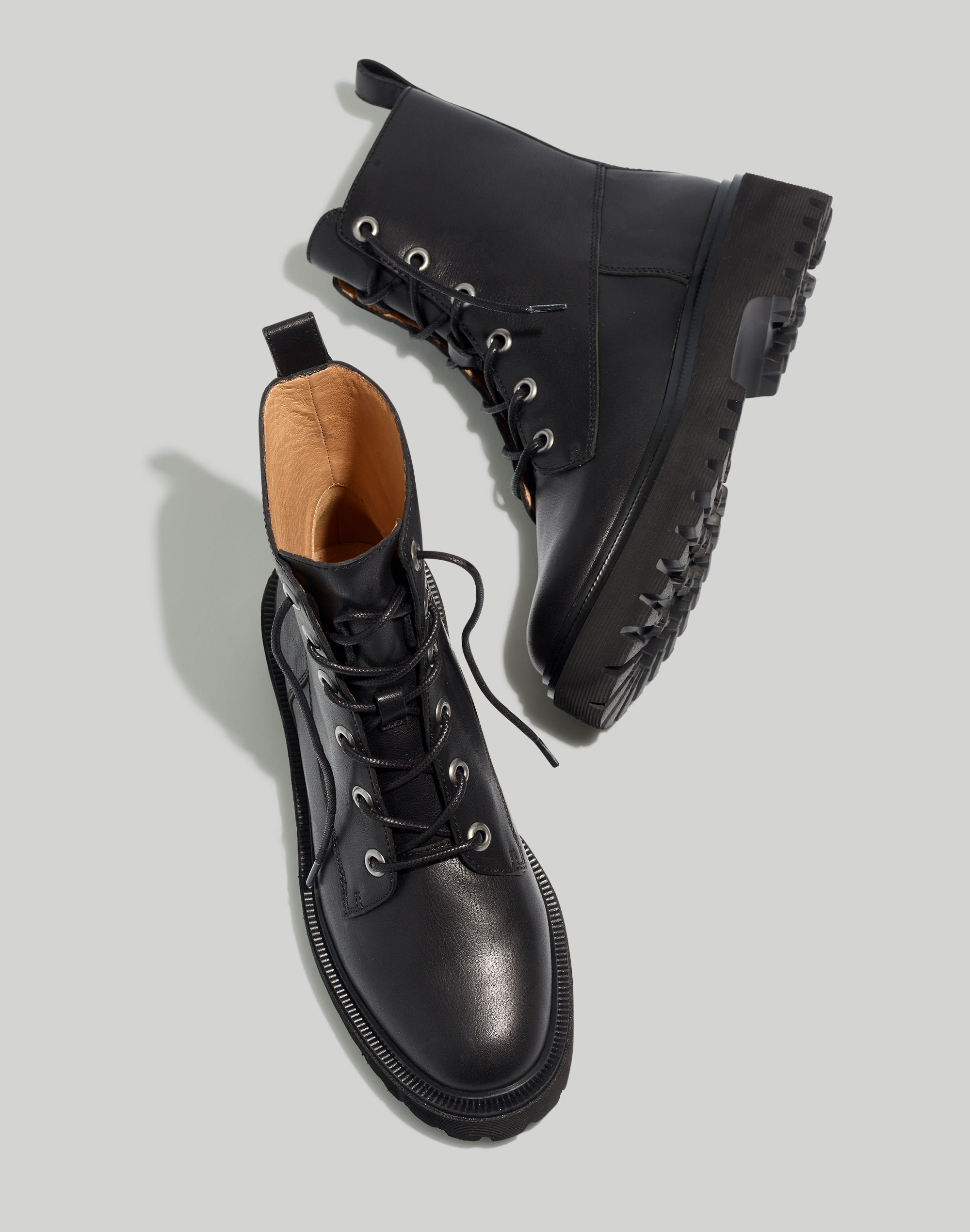The Rayna Lace-Up Boot Leather