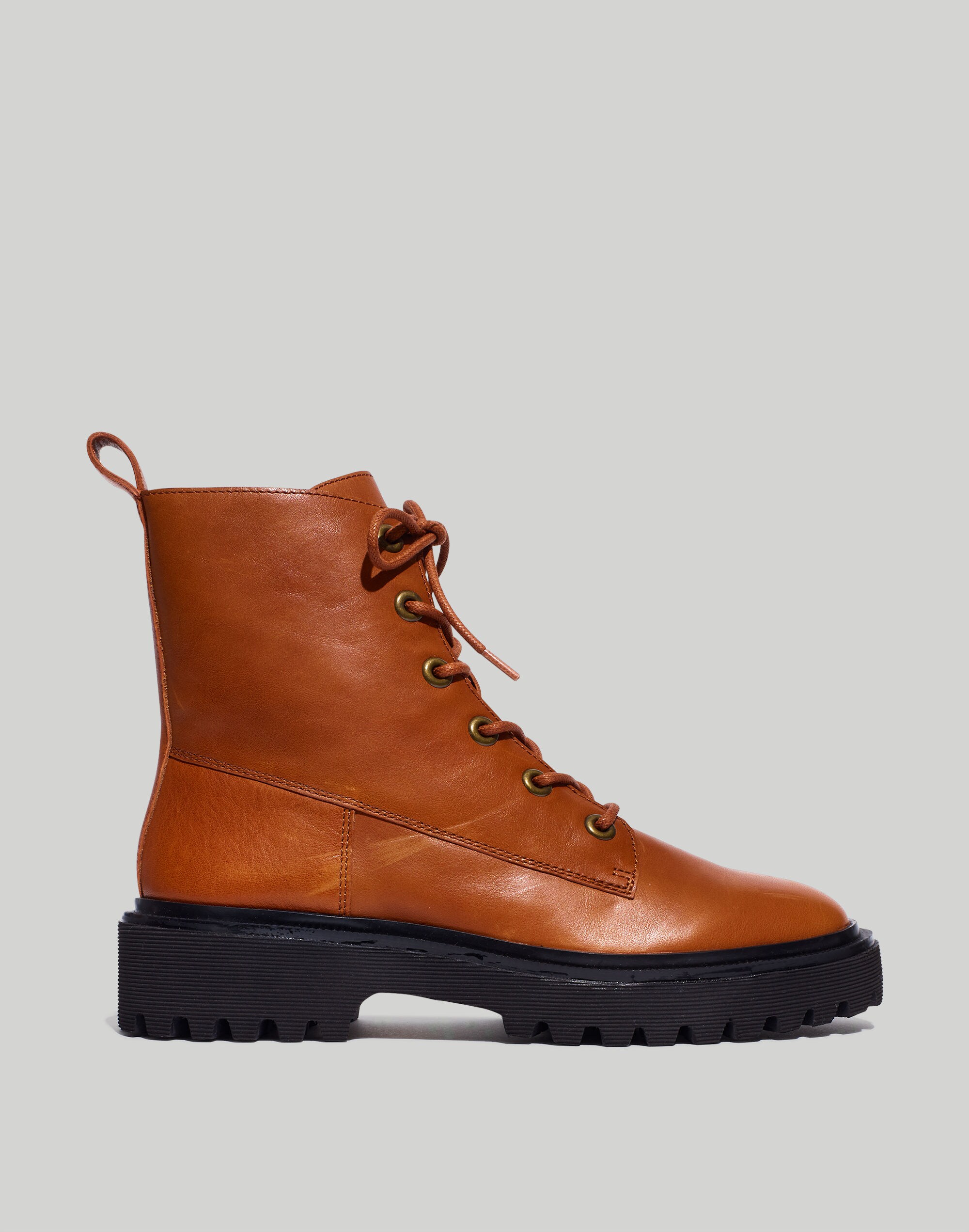 The Rayna Lace-Up Boot in Leather
