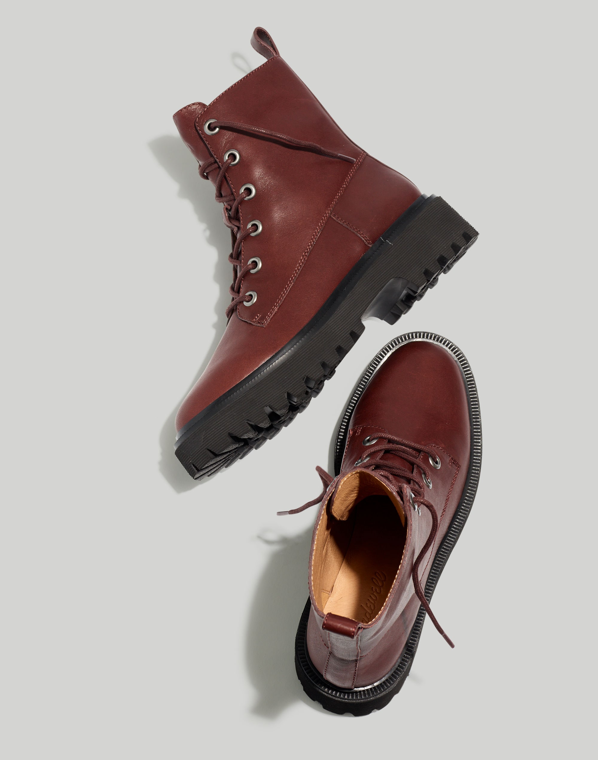 The Rayna Lace-Up Boot in Leather